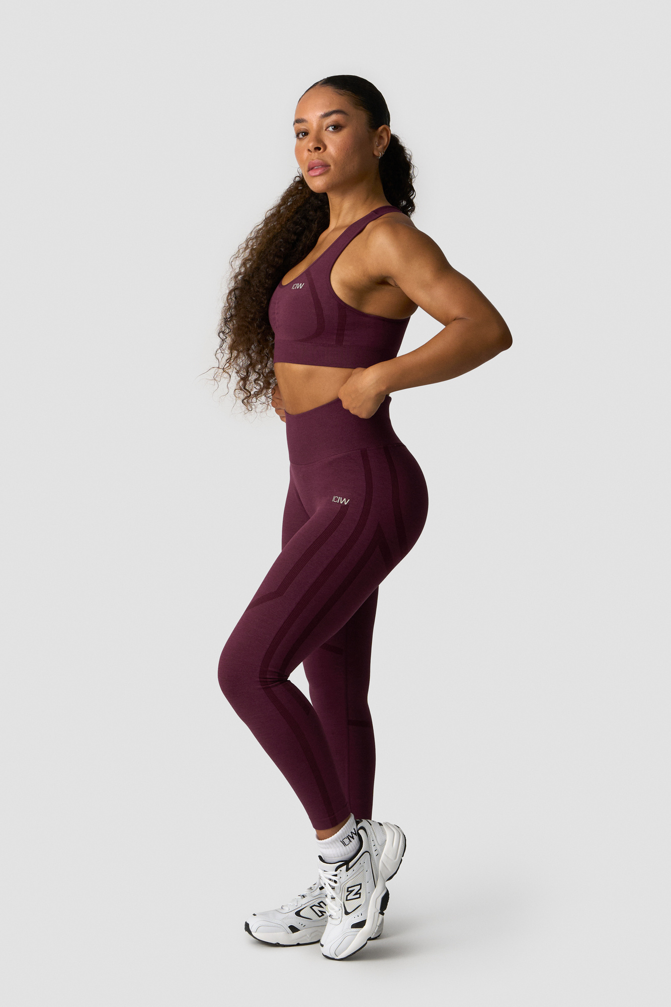 Rush Seamless Tights Dark Mahogany Melange - Bild 4