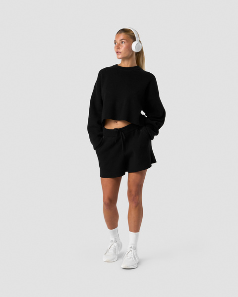 トップス theredthread S knit fit top cocoon black theredthread S knit fit top cocoon