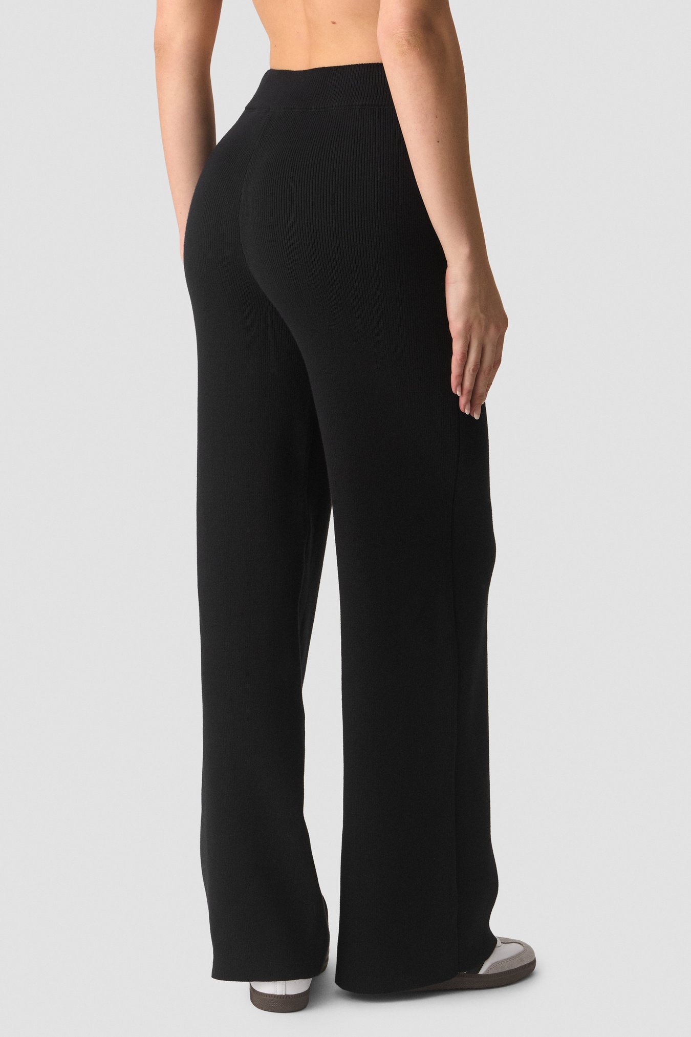Soft Knit Oversized Pants Black - Bild 2