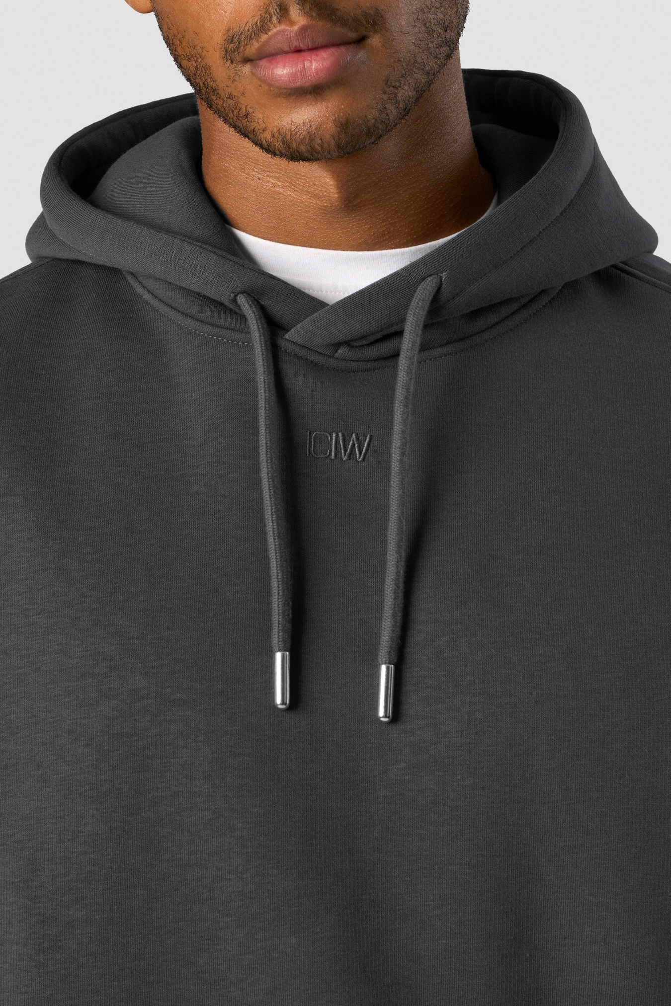 Everyday Relaxed Hoodie Center Logo Men Dark Grey - immagine $