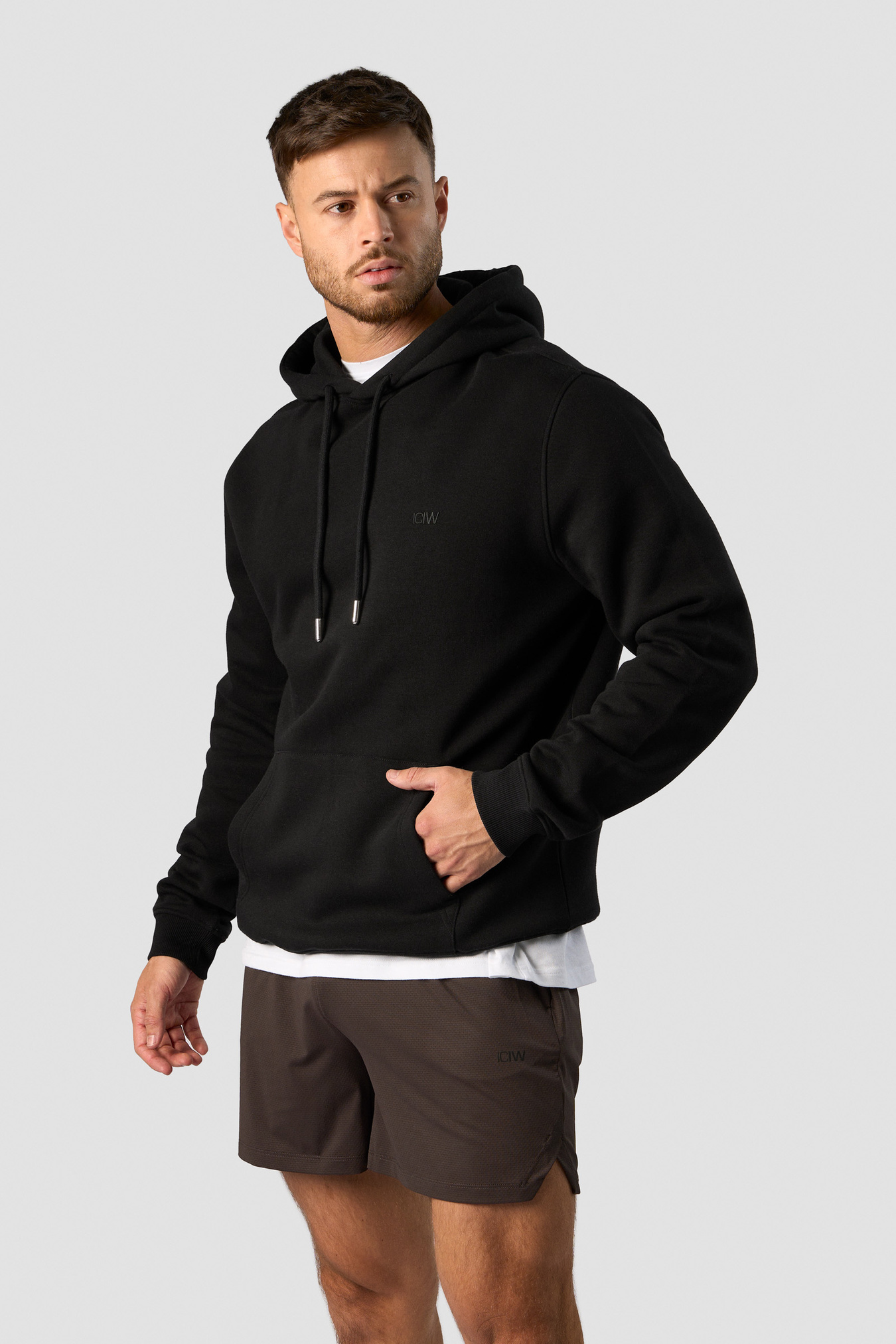Everyday Hoodie Side Logo Men Black - immagine $