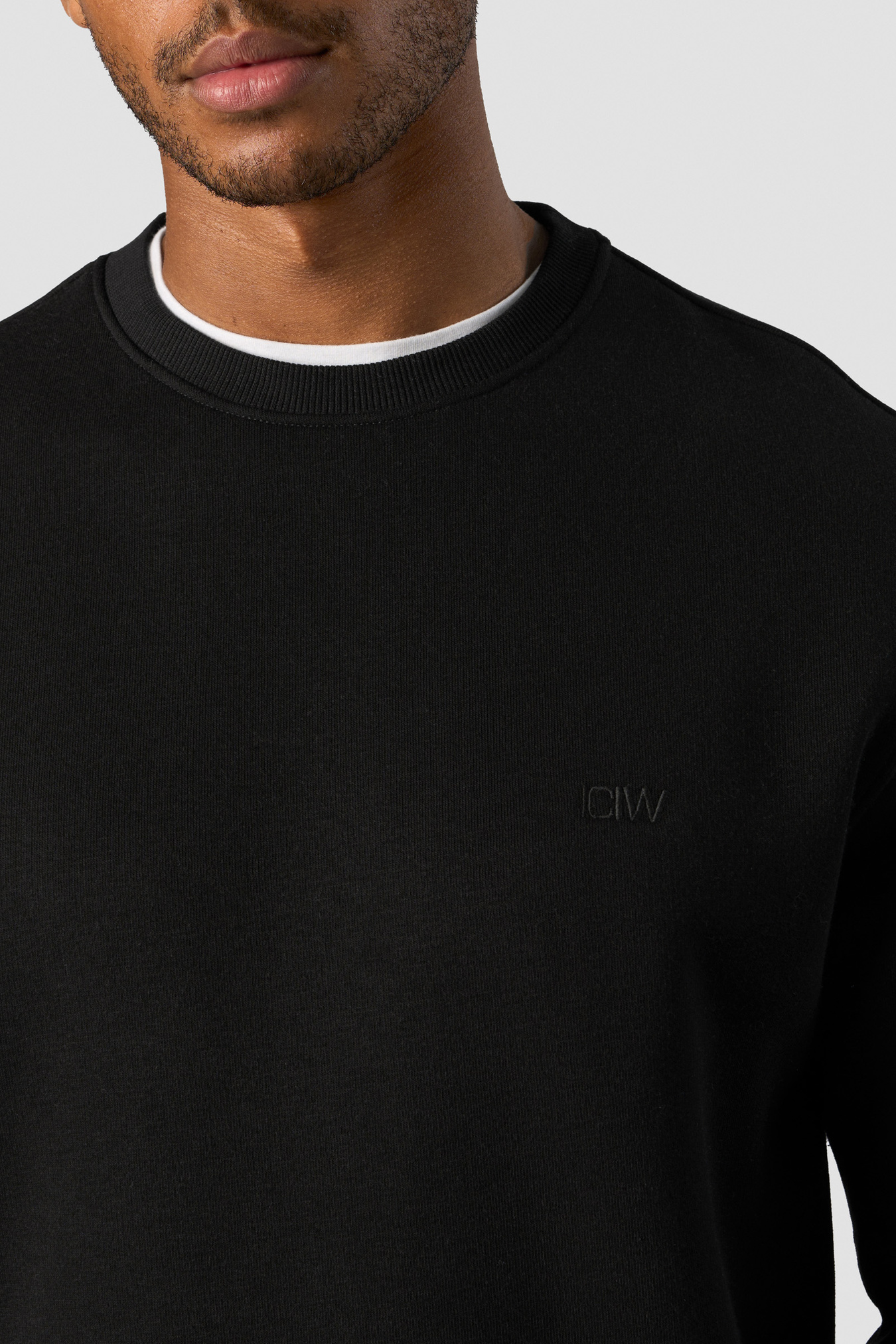 Everyday Crewneck Side Logo Men Black - billede 3