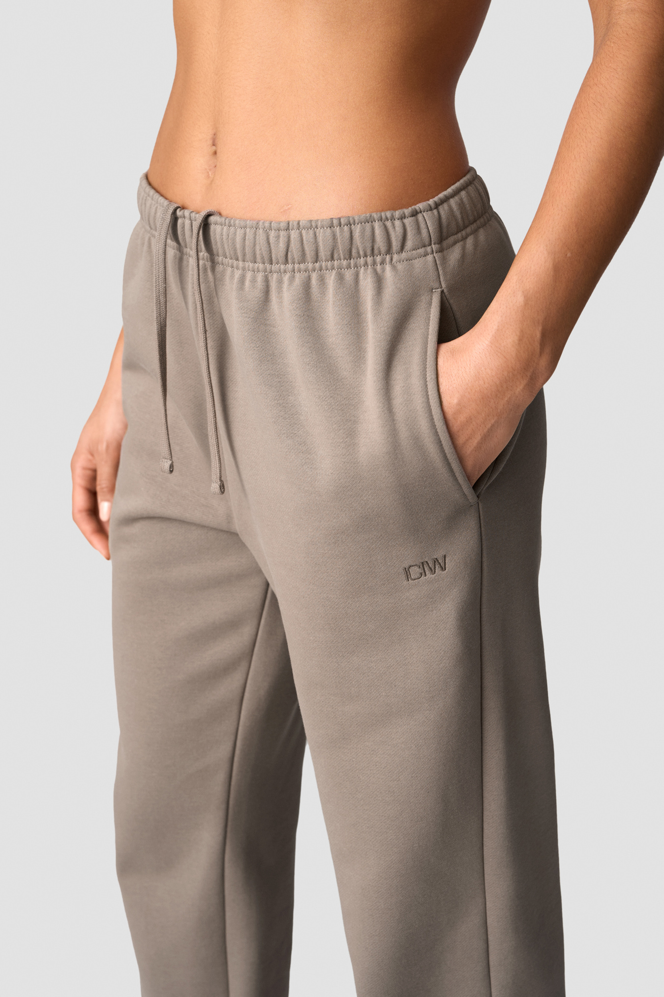 Everyday Straight Leg Sweatpants Greige - Bild 2