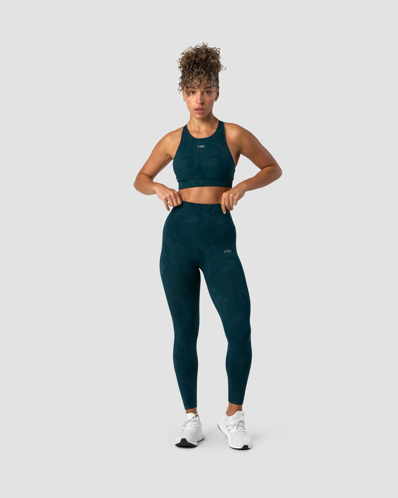 Camo Seamless Scrunch Tights Dk Teal - bilde 5