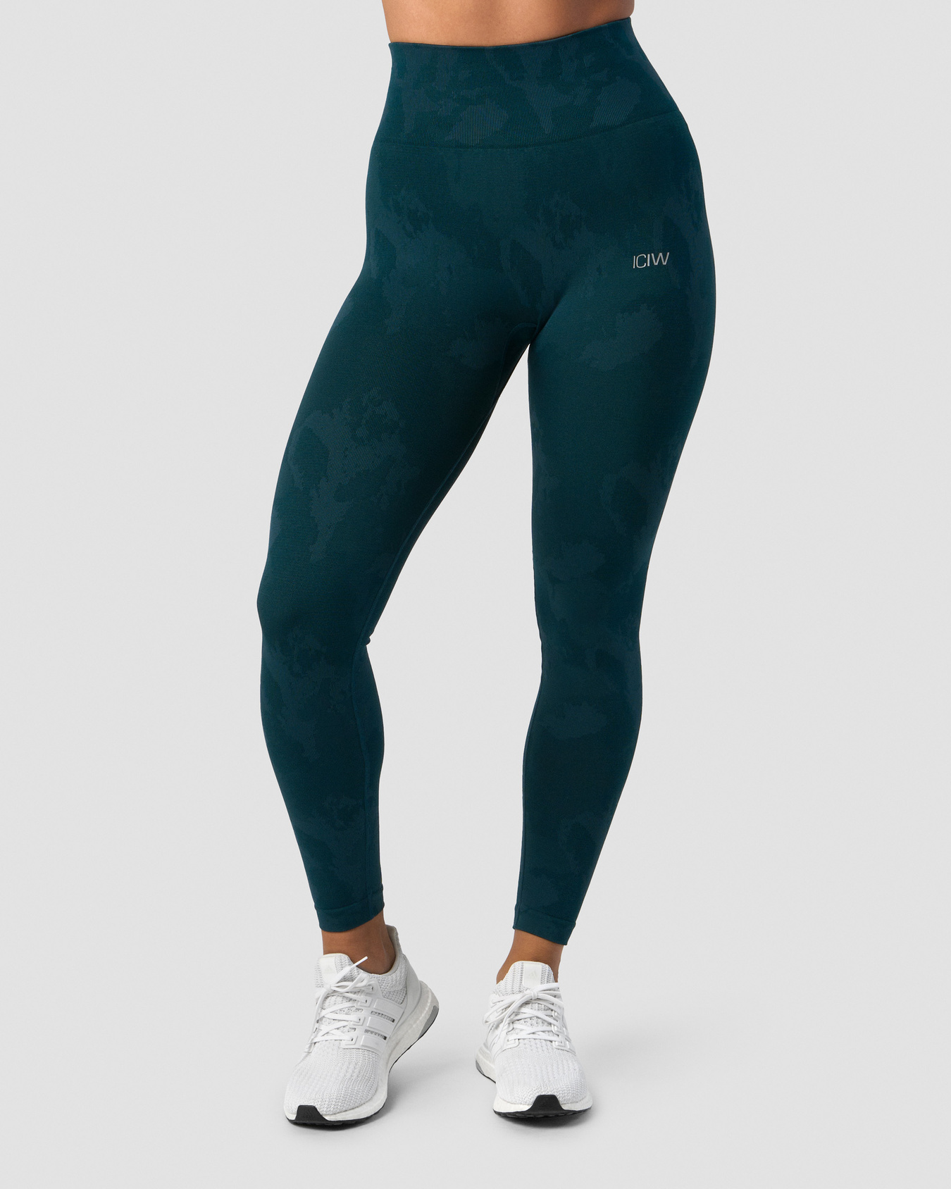 Camo Seamless Scrunch Tights Dk Teal - bilde 2