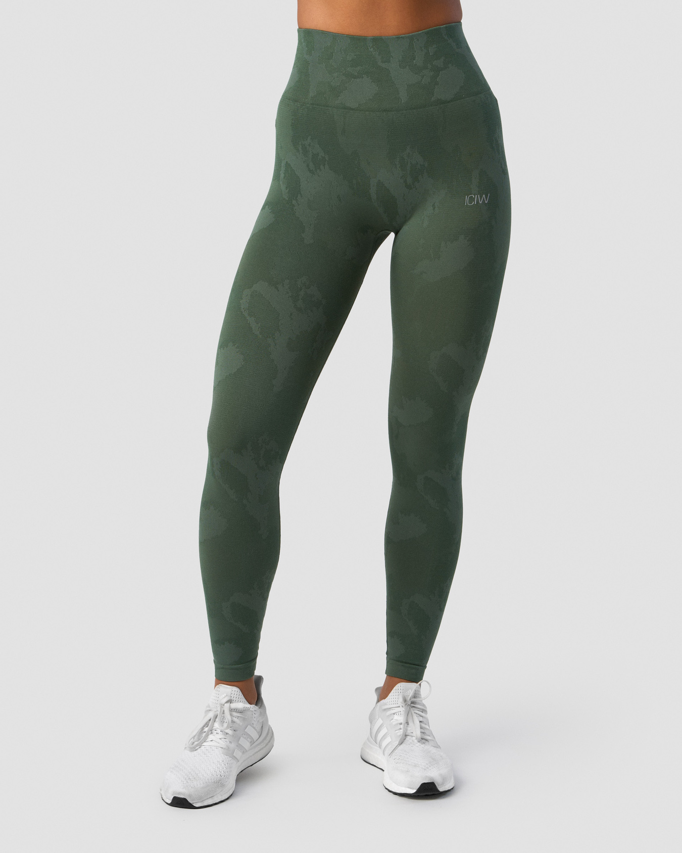 Camo Seamless Scrunch Tights Green - bilde 2