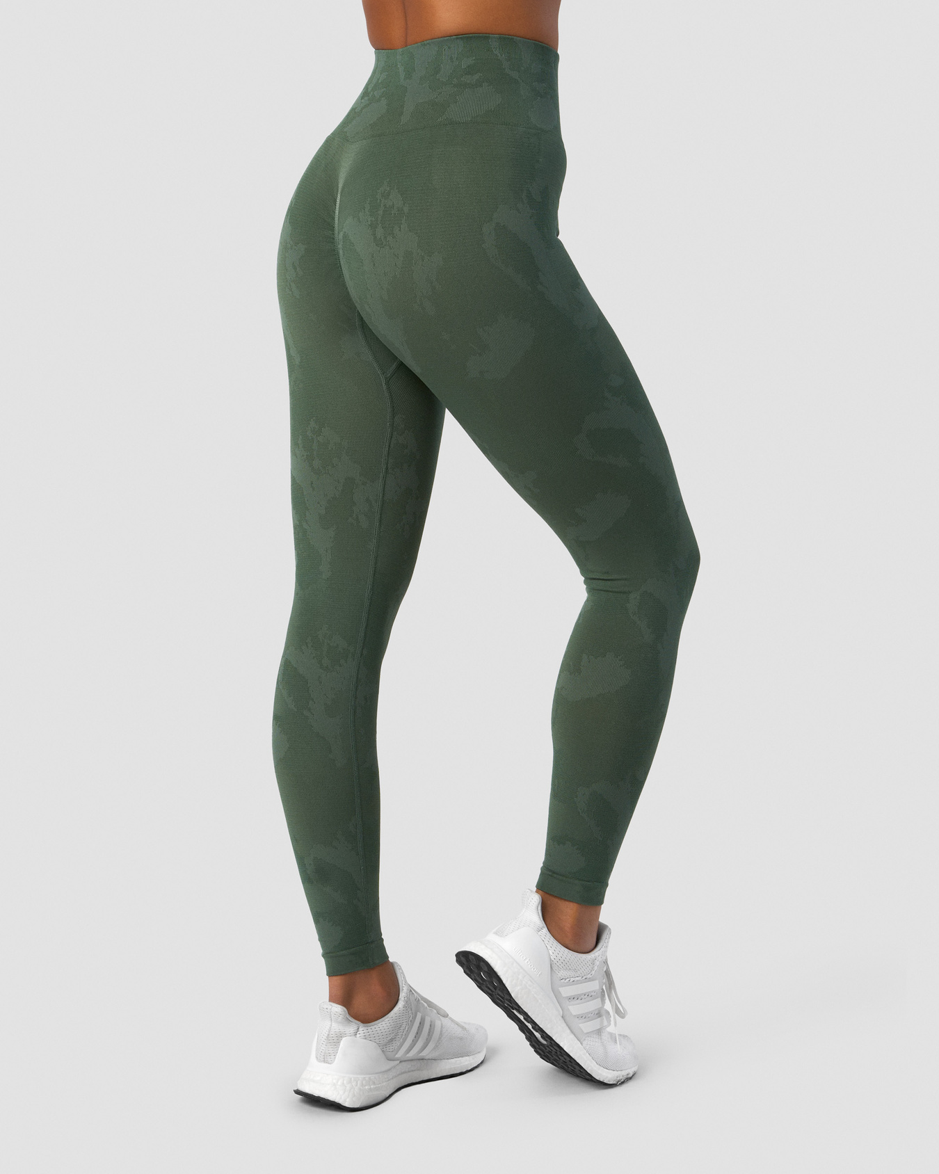 Camo Seamless Scrunch Tights Green - bilde 1