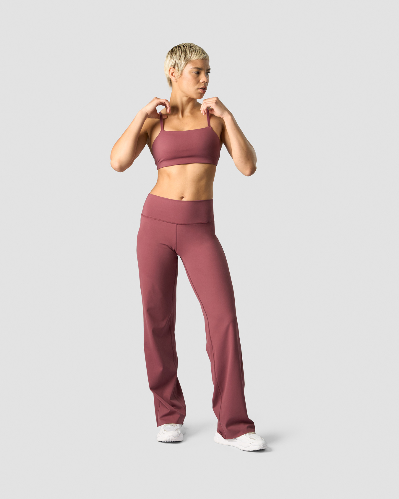 Nimble Straight Leg Pants Wild Berry - bild 4