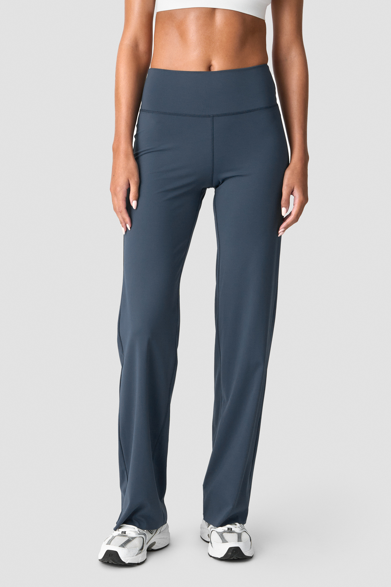 Nimble Straight Leg Pants Dark Dusty Blue - afbeelding 1