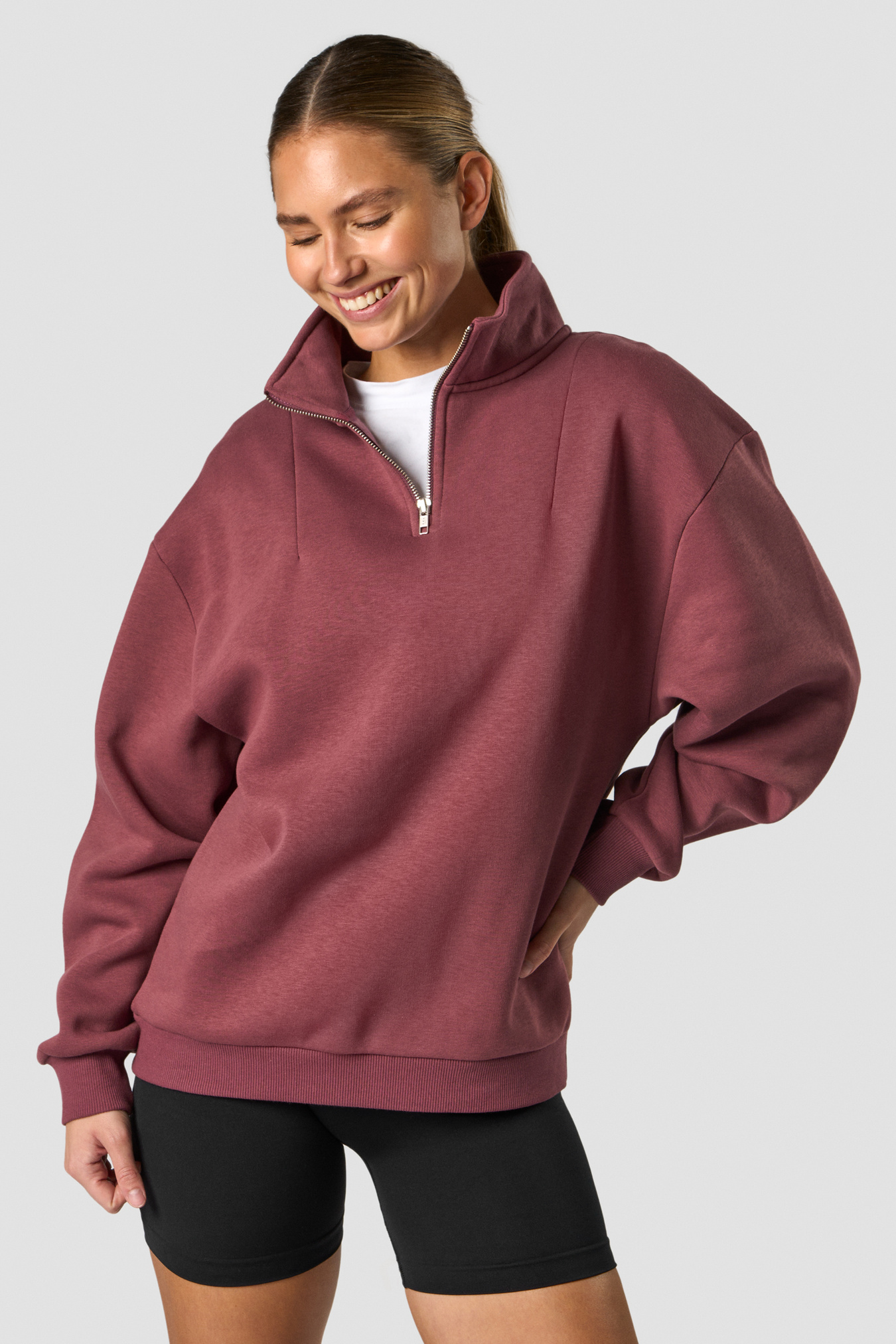 Nimble 1/4 Zip Wild Berry - afbeelding 3