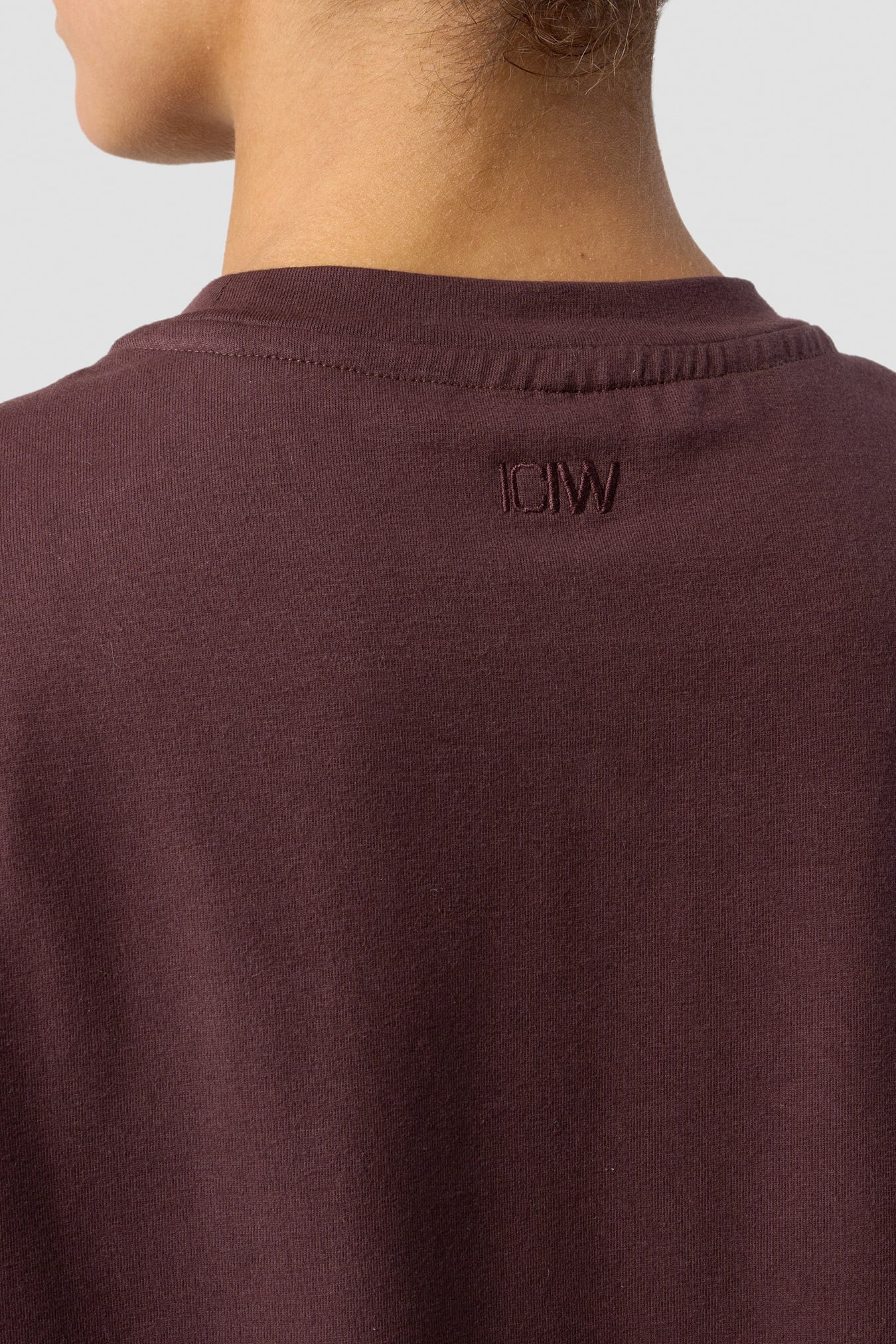 Everyday Cotton T-shirt Burgundy - image 4
