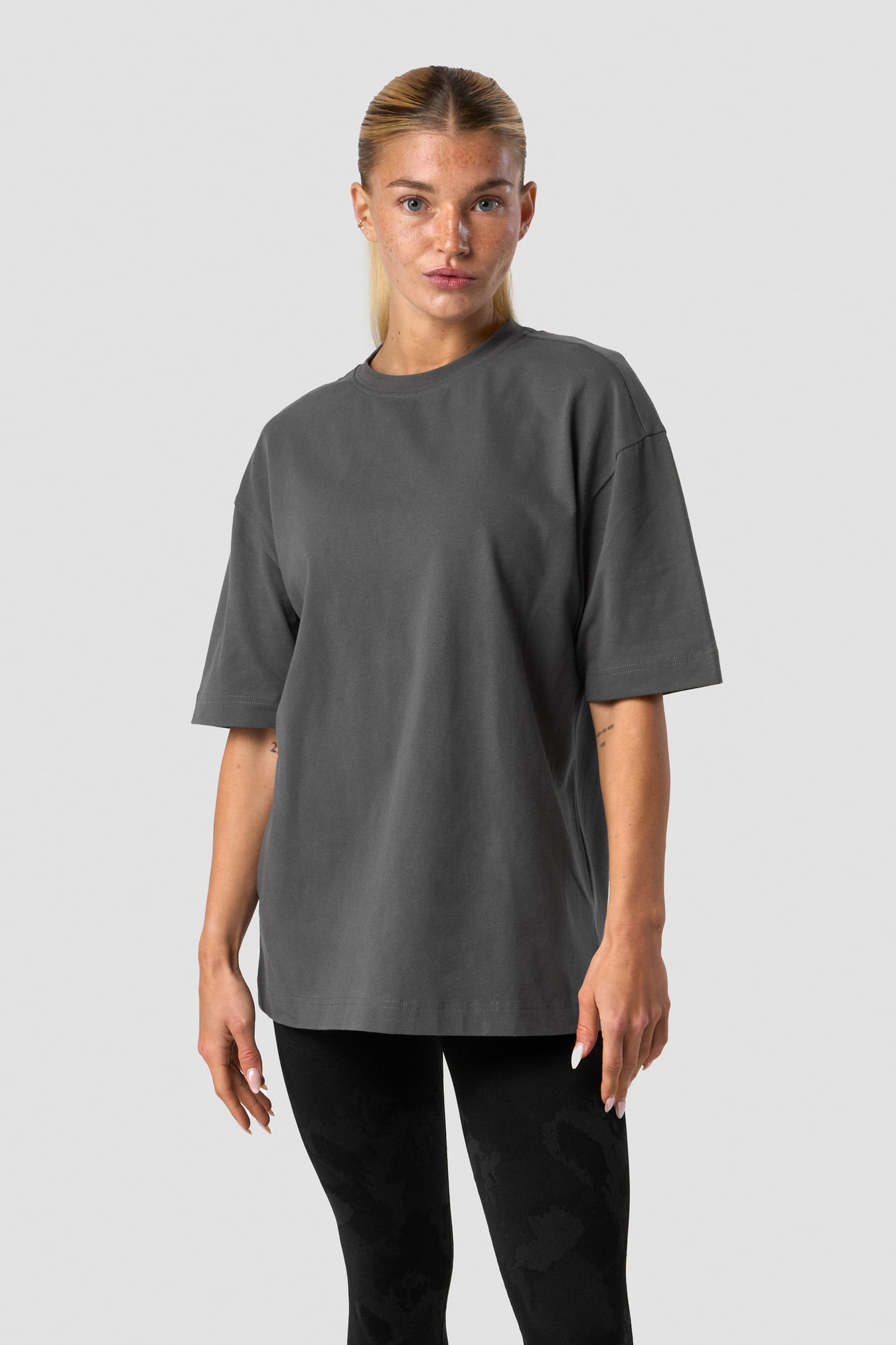Everyday Cotton T-shirt Dark Grey - afbeelding 1
