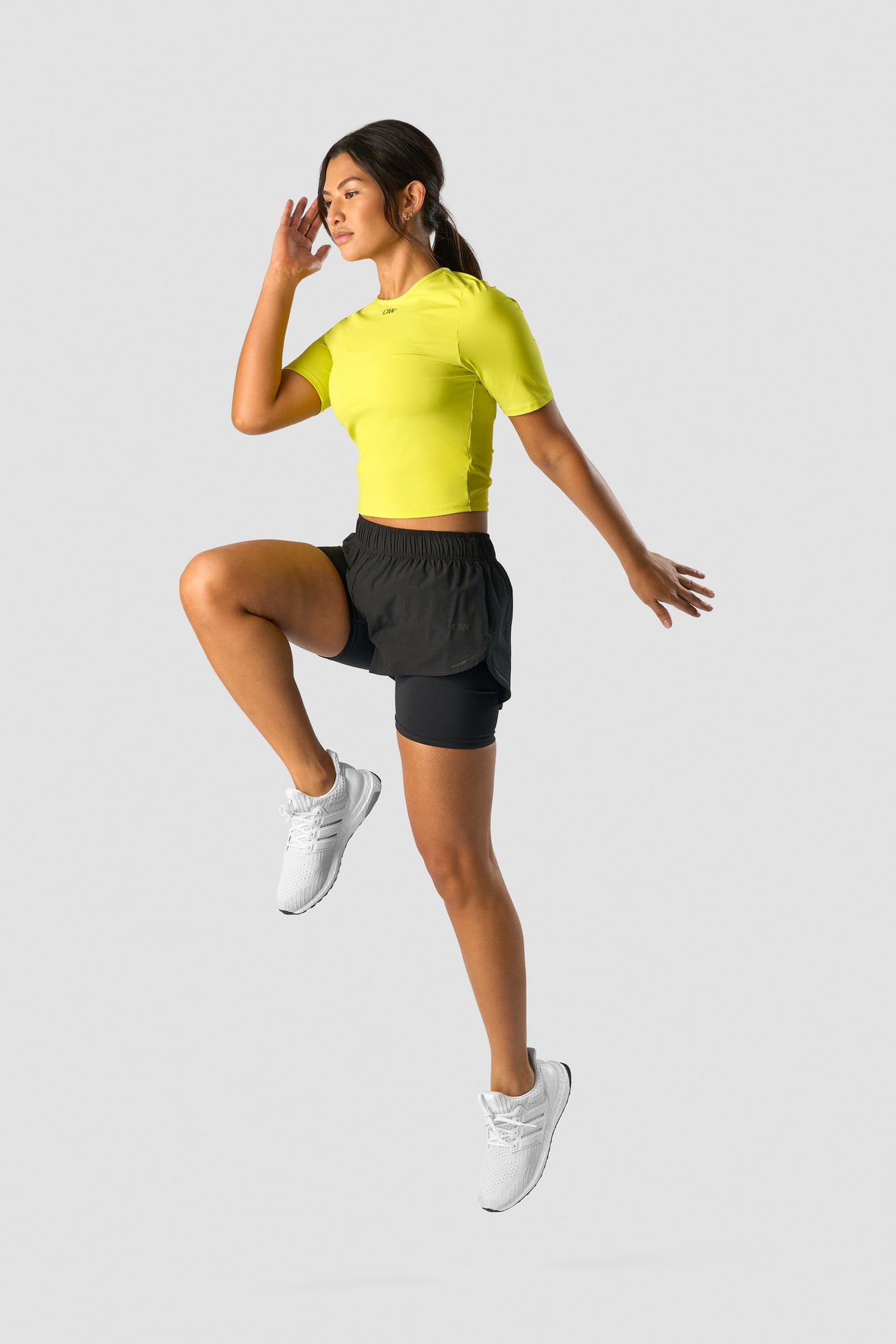 Charge Cropped Mid Sleeve Wmn Acid Yellow - image 4