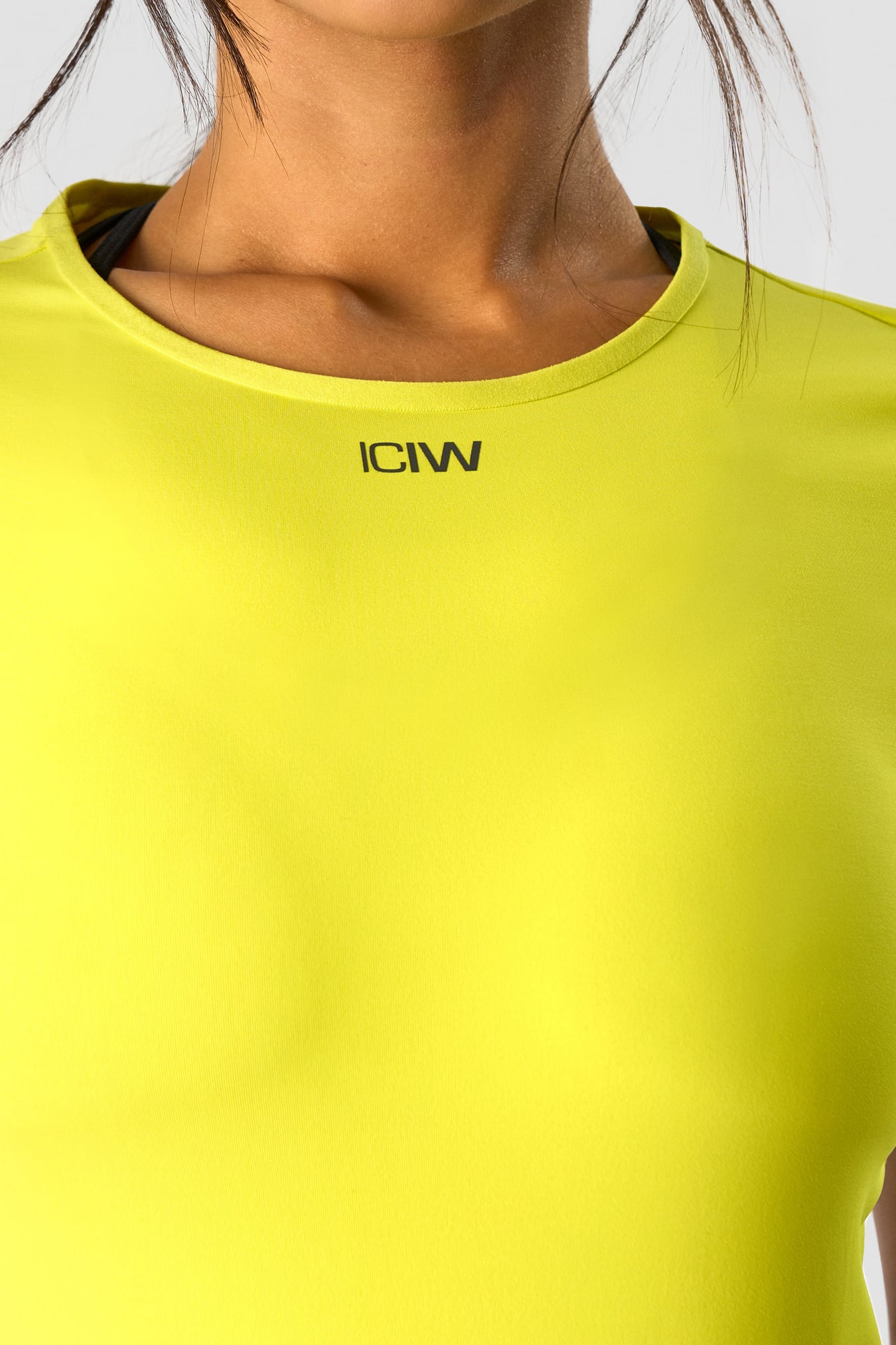 Charge Cropped Mid Sleeve Wmn Acid Yellow - image 3