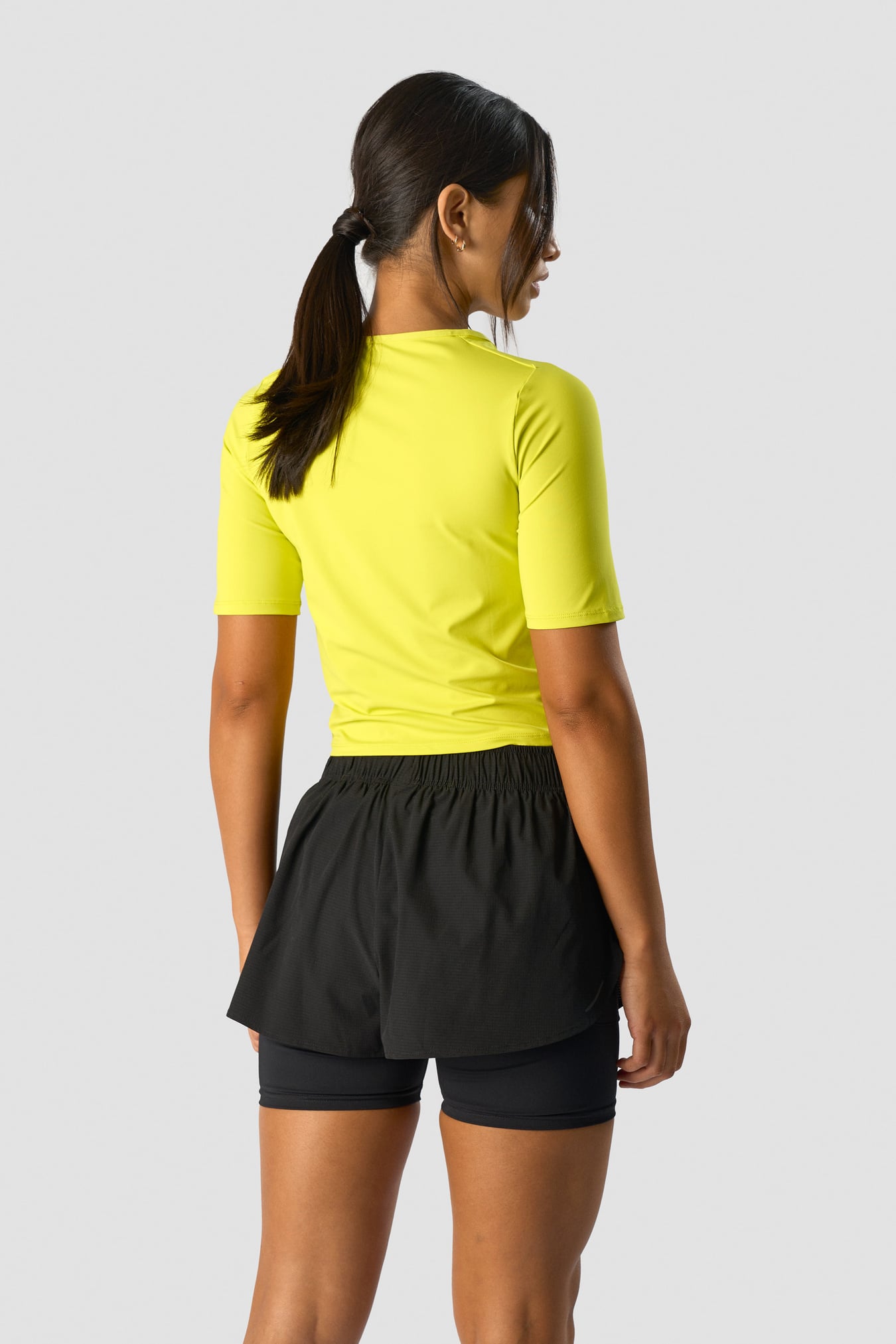 Charge Cropped Mid Sleeve Wmn Acid Yellow - image 2