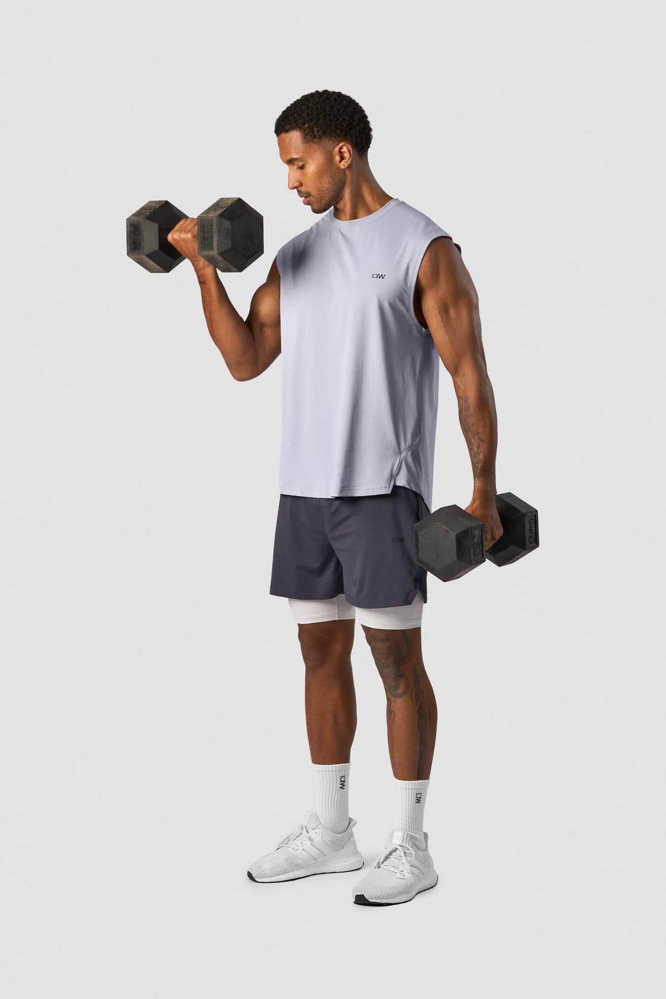 Stride Sleeveless T-shirt Men Light Blue - Bild 5