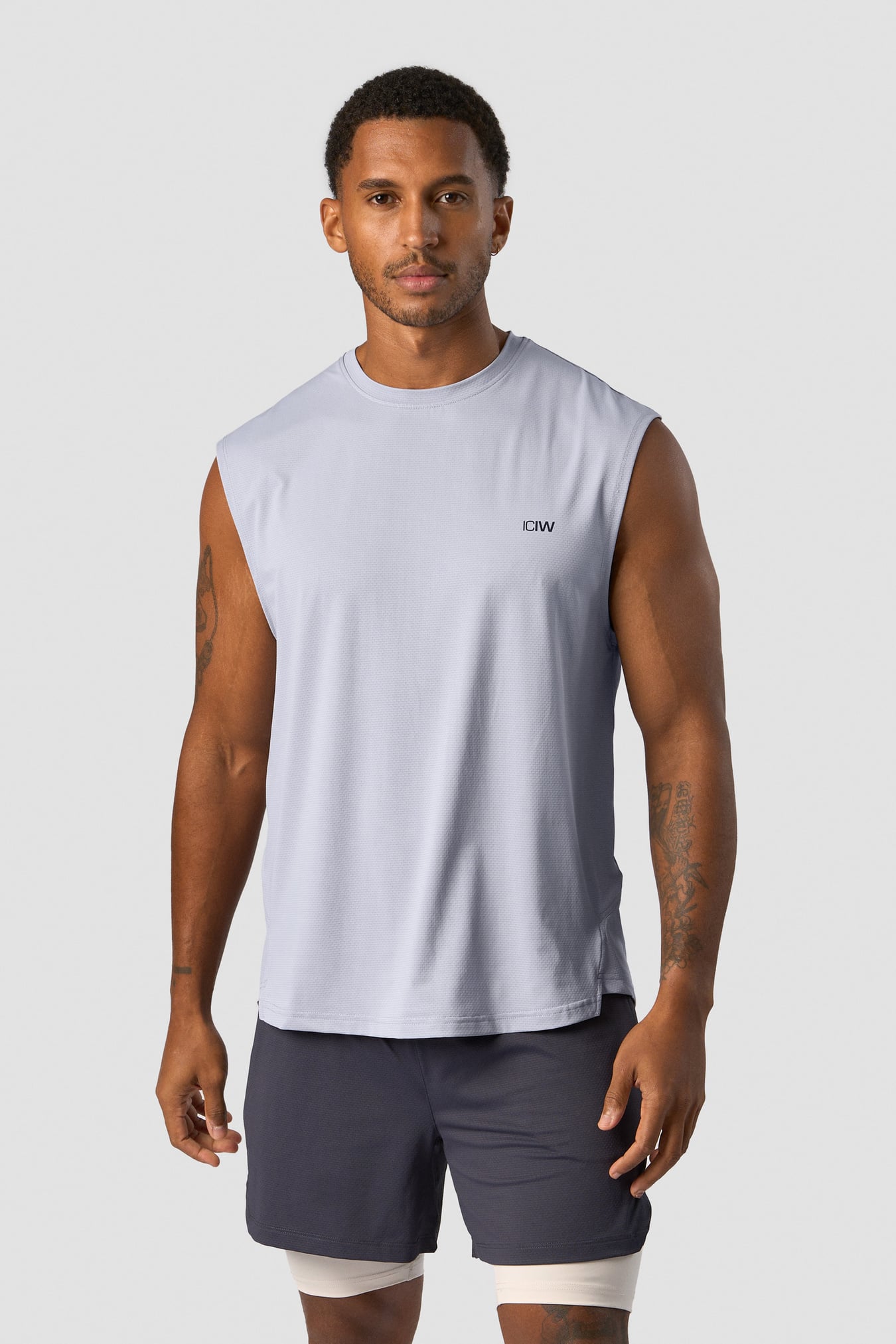 Stride Sleeveless T-shirt Men Light Blue - Bild 1
