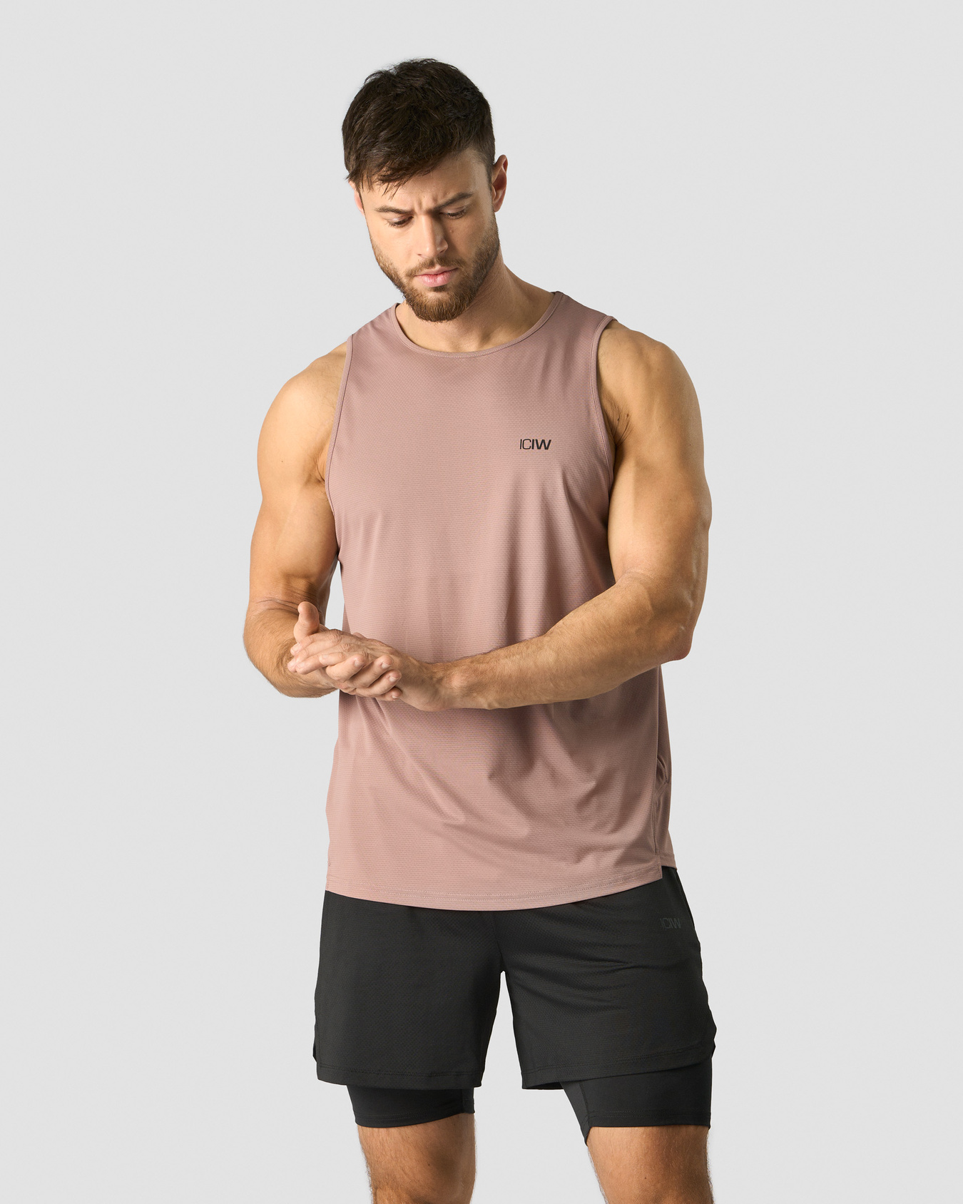 Stride Tank top Men Light Mauve - afbeelding 1