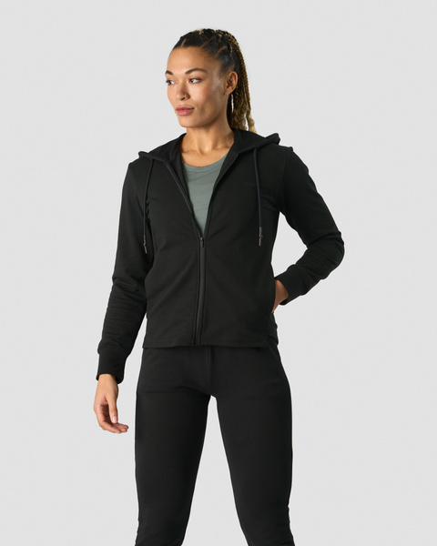 Stride Zip Hoodie Wmn Black - undefined