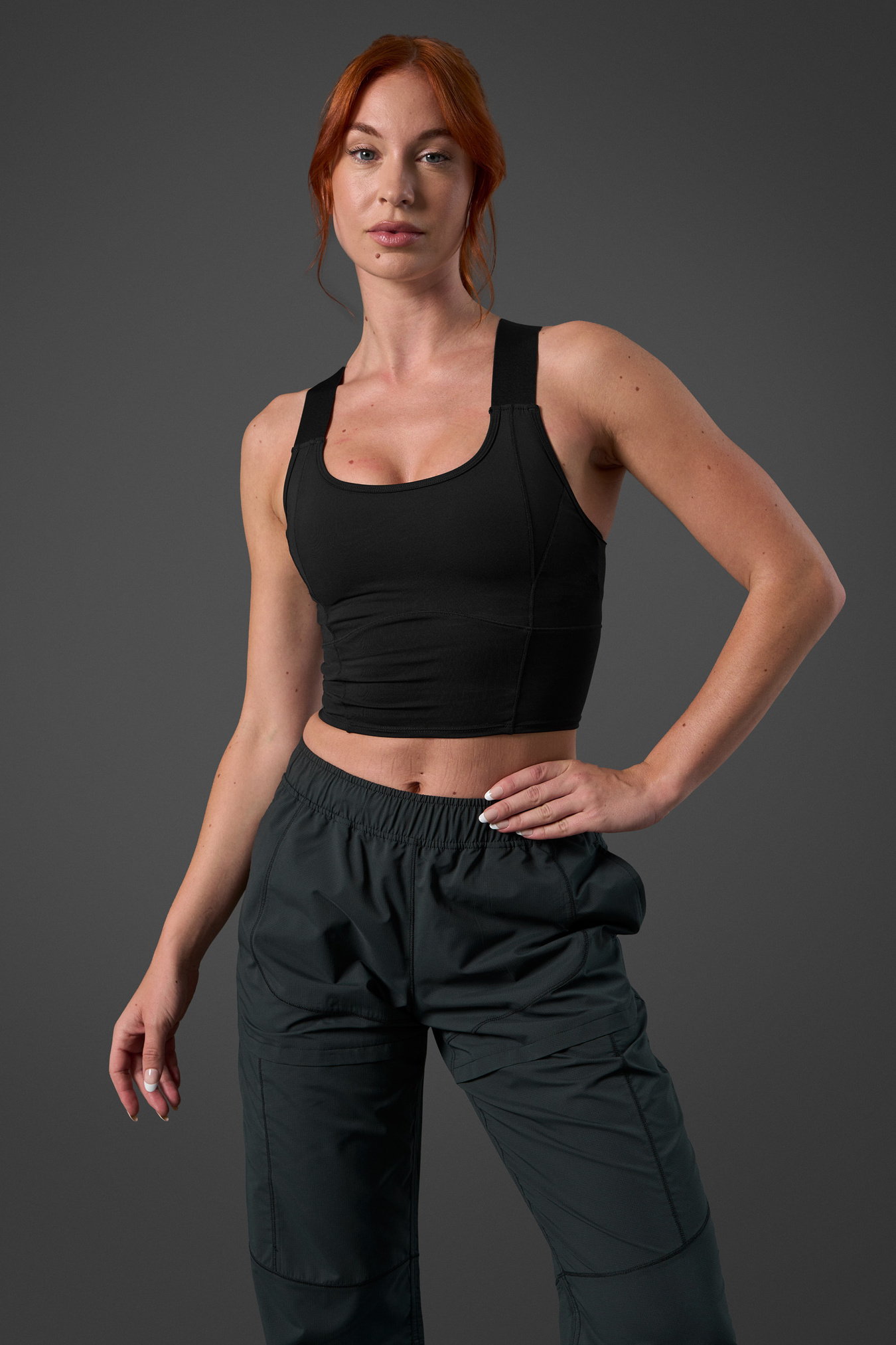 Reboot 2-in-1 Sports Bra Black - image 1