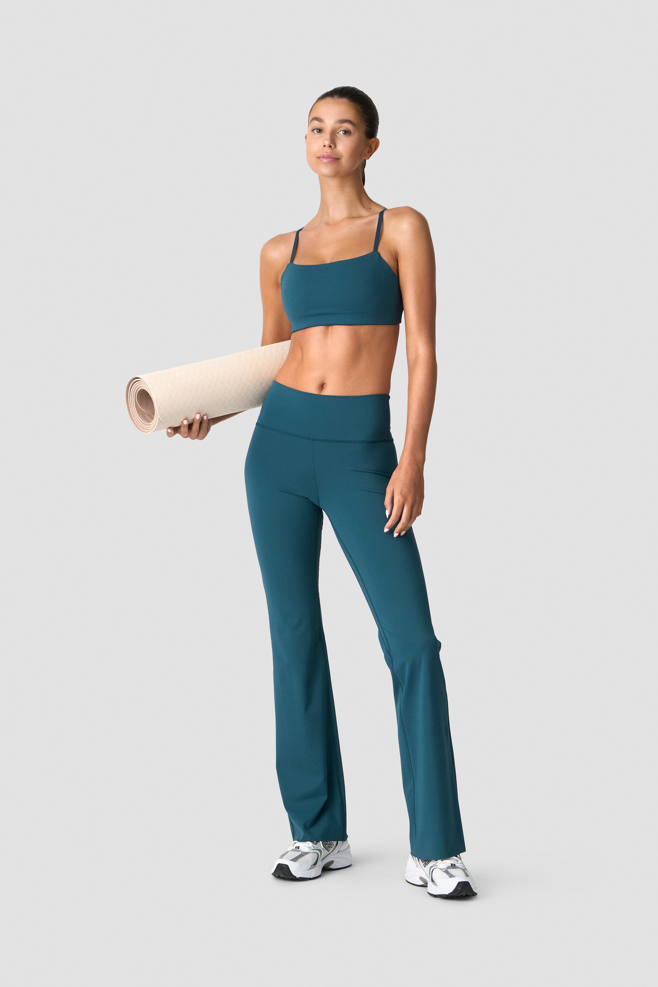 Nimble Flared Tights Teal - immagine $