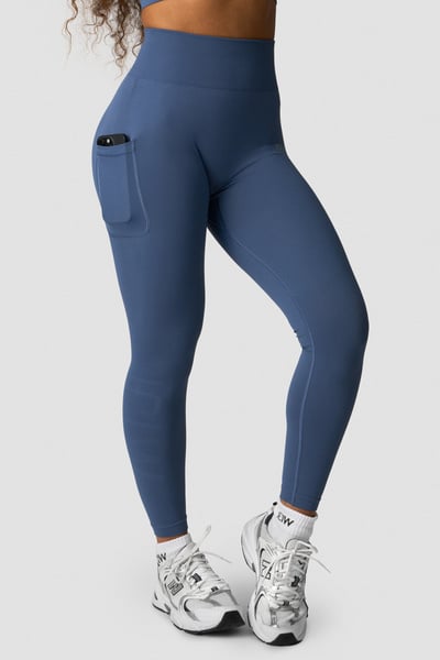 Define Seamless Pocket Tights Dusty Twilight Blue