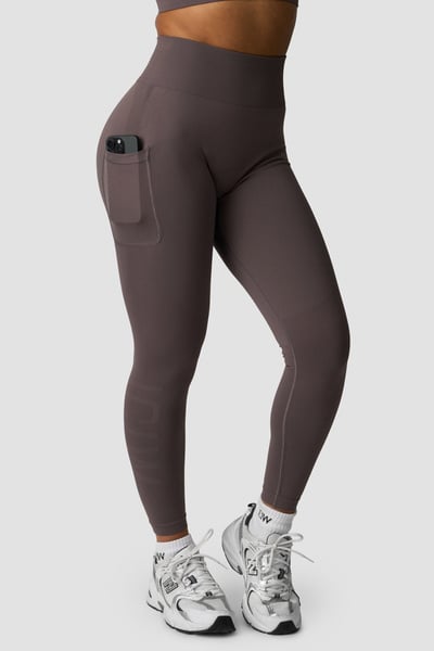 Define Seamless Pocket Tights Dusty Brown