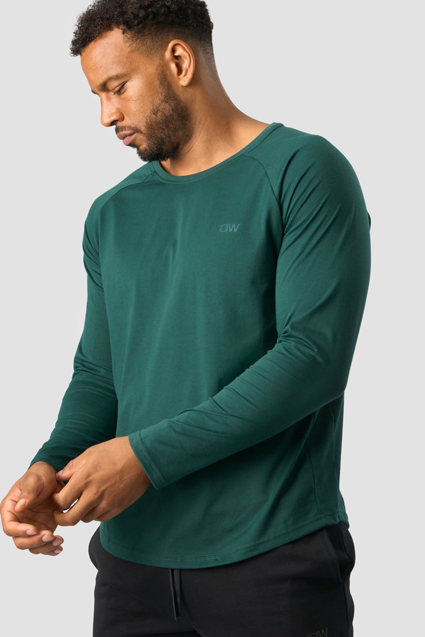 Training Club Raglan Long Sleeve Dk Teal - immagine $