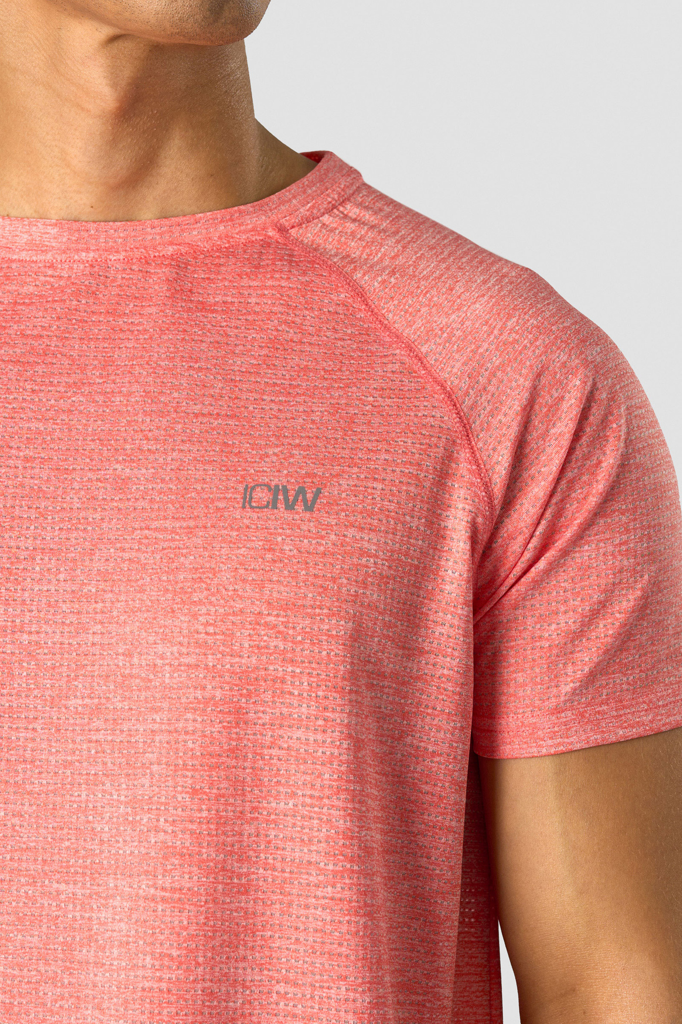 Training Mesh T-shirt Men Red Melange - image 3