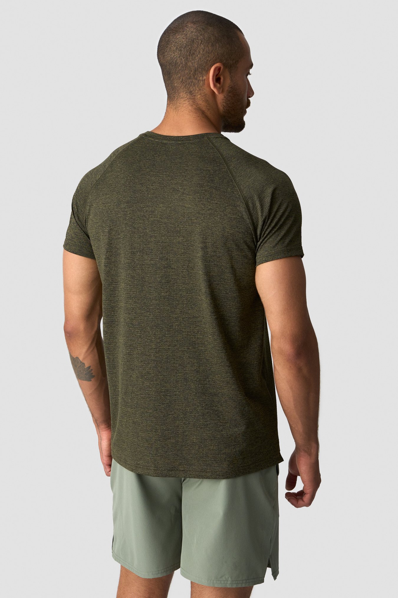 Training Mesh T-shirt Dark Khaki Green - image 2