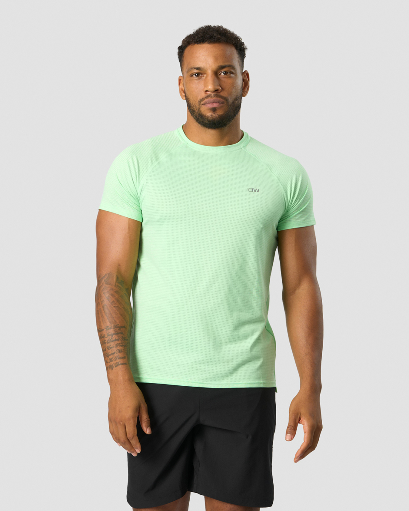 Training Mesh T-shirt Men Spring Green - kuva 1