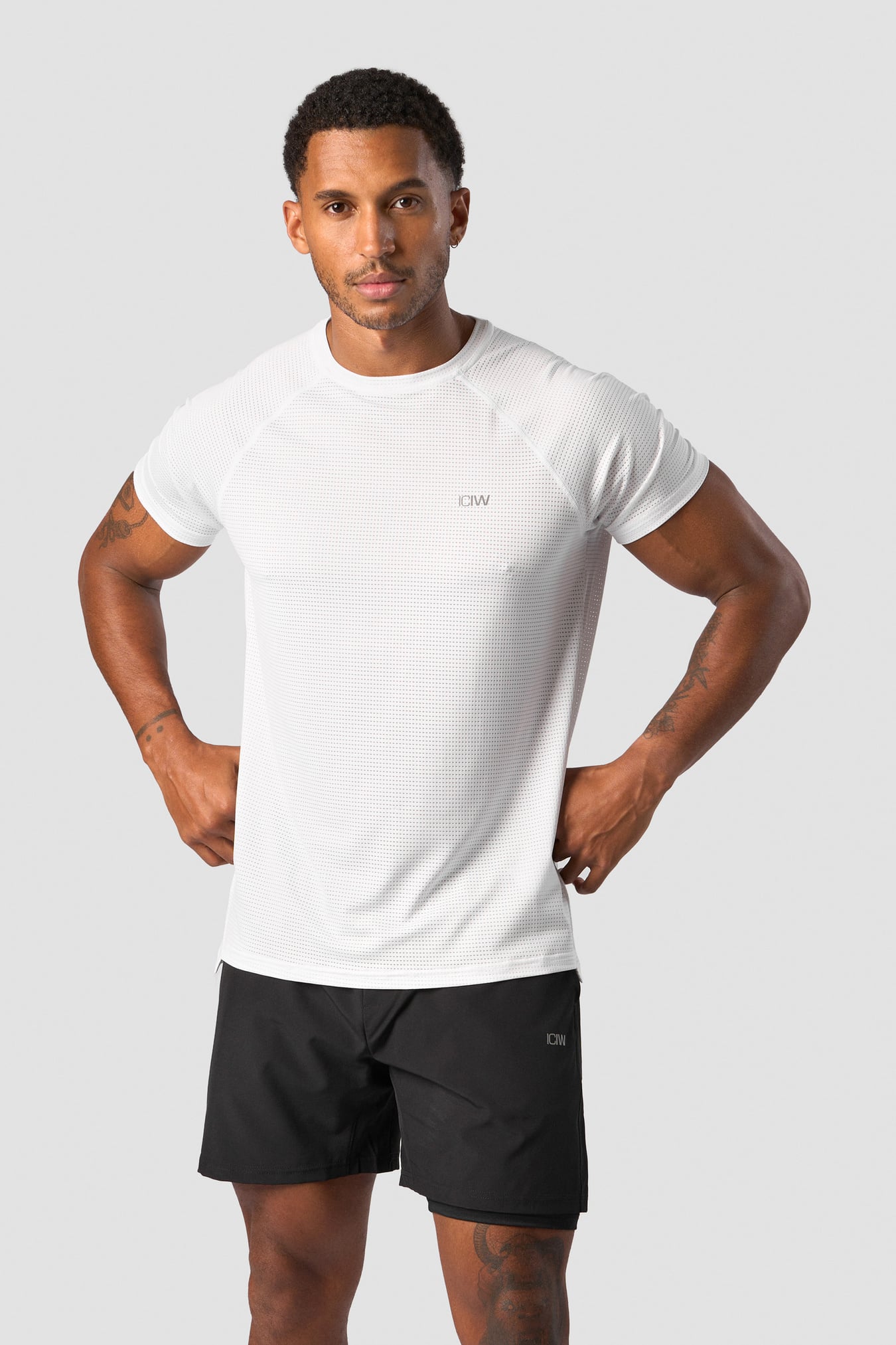 Training Mesh T-shirt Men White - billede 1