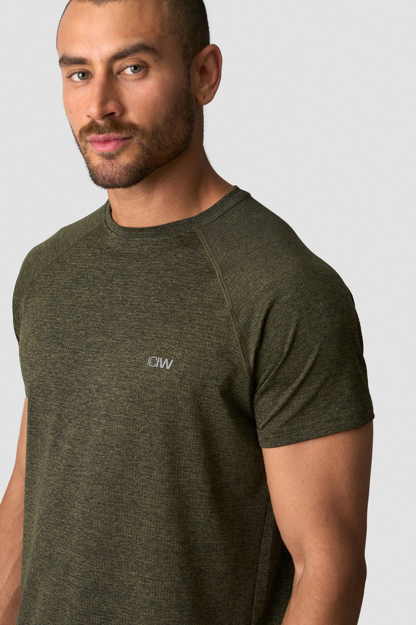 Training Mesh T-shirt Dark Khaki Green - image 1