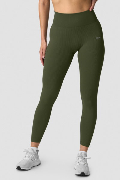 
                    Ribbed Define Seamless Tights Dark Khaki Green
                    
                  