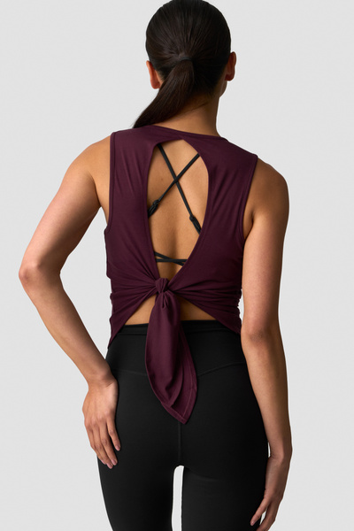 
                    Empowering Open Back Tank Dark Mahogany
                    
                  