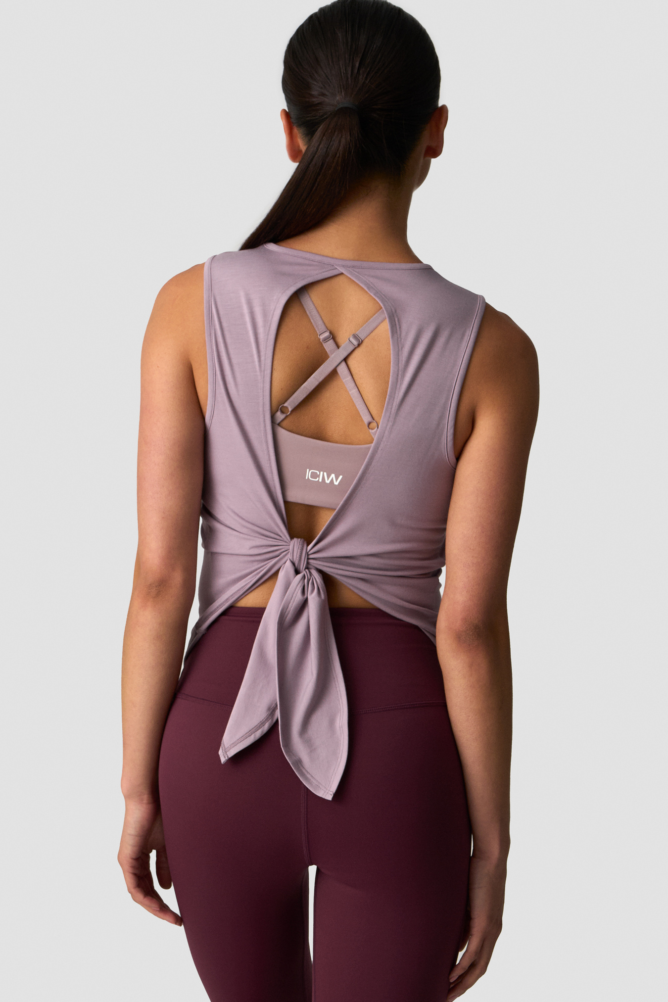 Empowering Open Back Tank Dusty Mauve - image 1