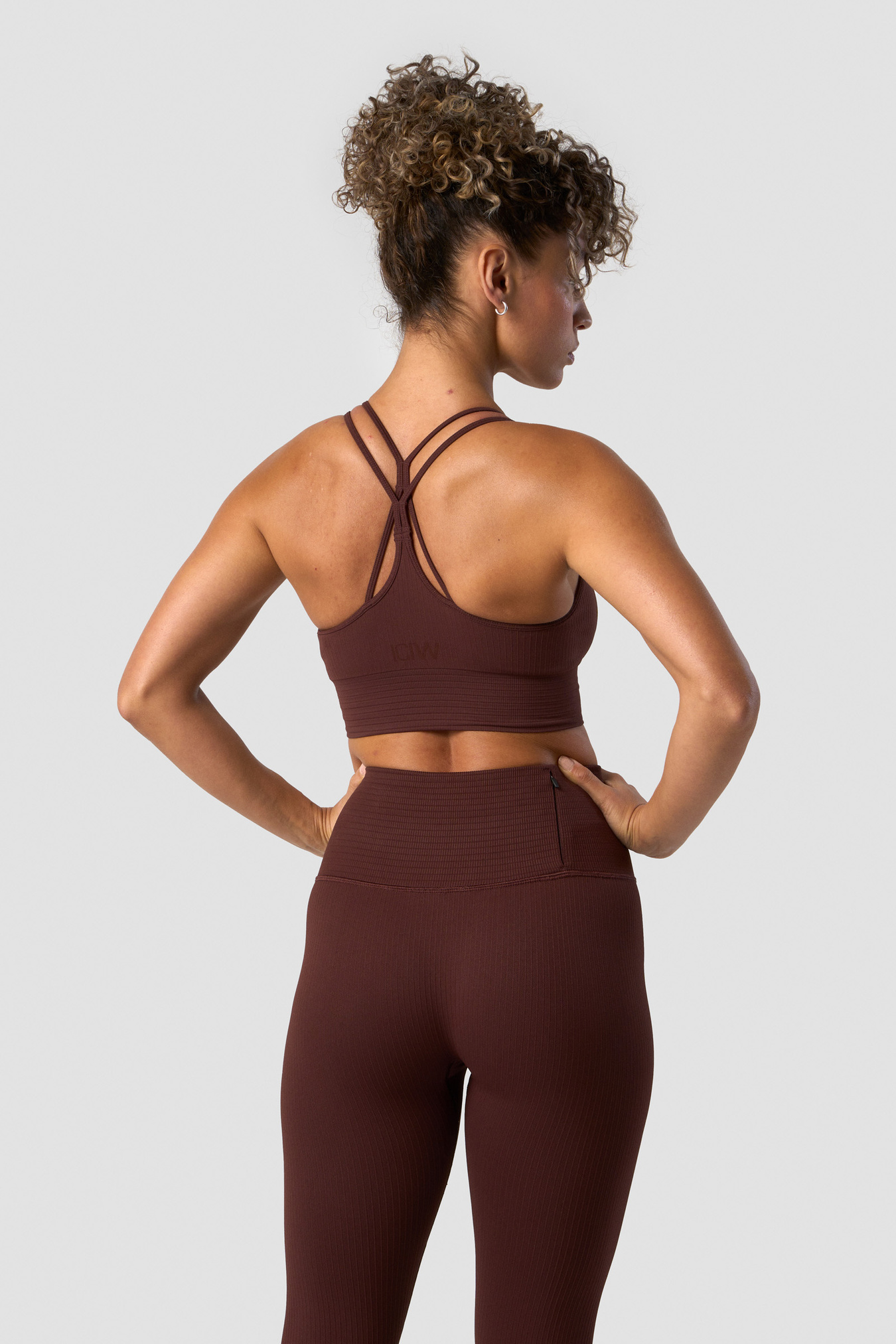 Ribbed Define Seamless Sports Bra Warm Brown - imagen 2