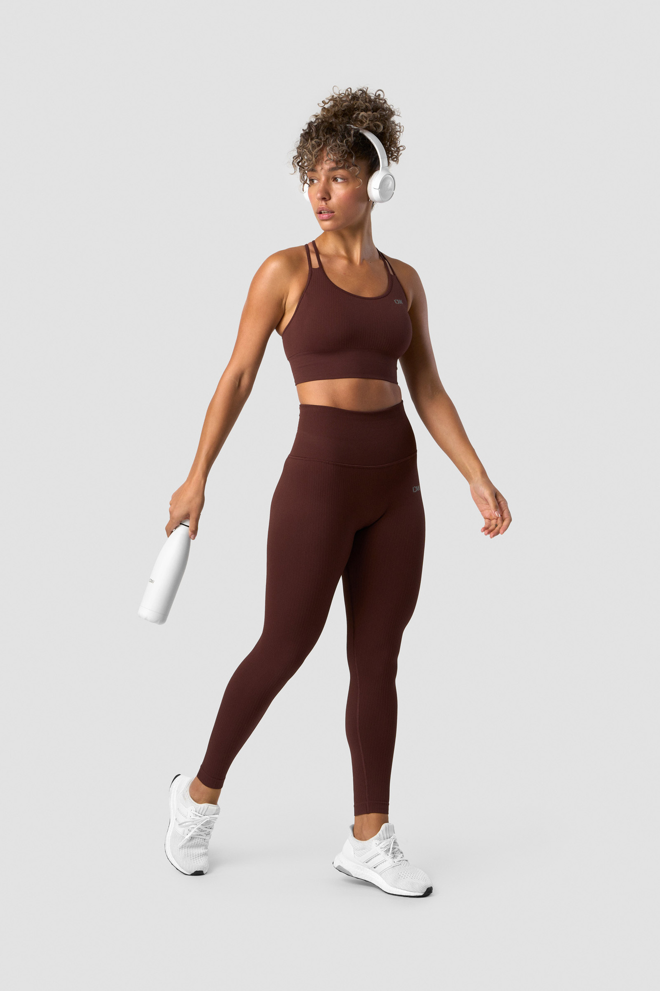 Ribbed Define Seamless Sports Bra Warm Brown - imagen 5