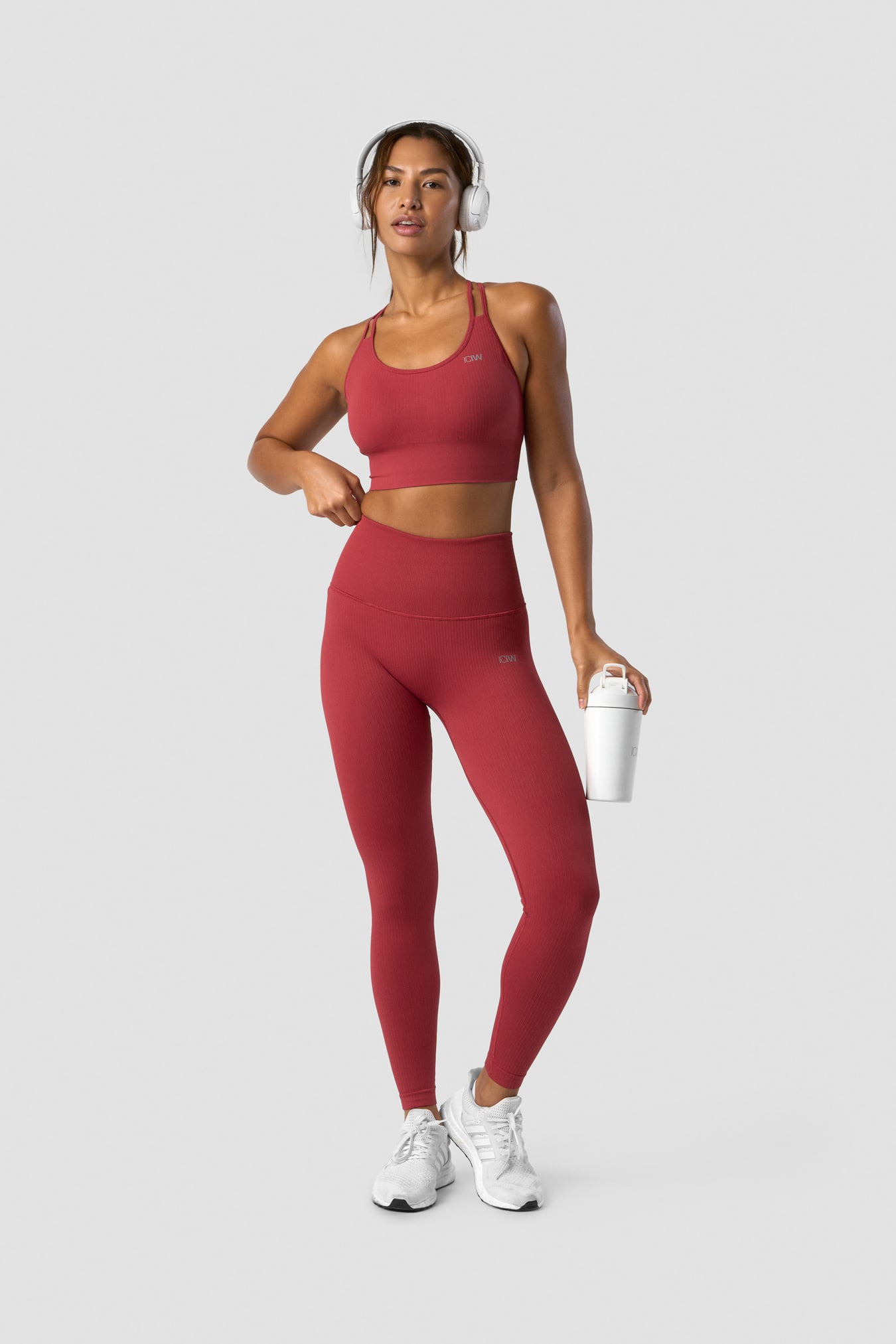 Ribbed Define Seamless Sports Bra Autumn Red - imagen 5