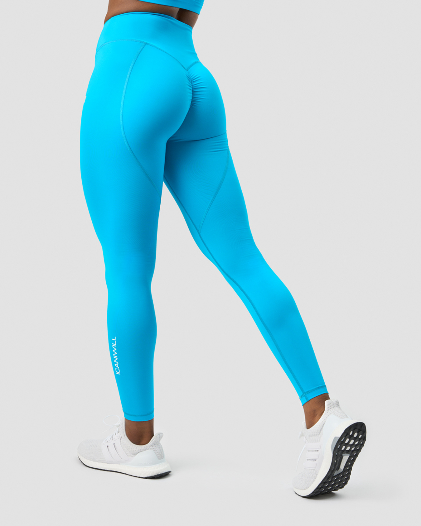 Scrunch V-shape Tights Blue - billede 2