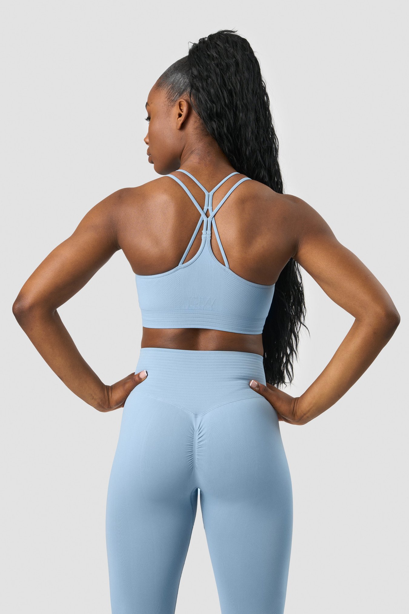 Define Seamless Scrunch Sports Bra Dusty Blue - afbeelding 1