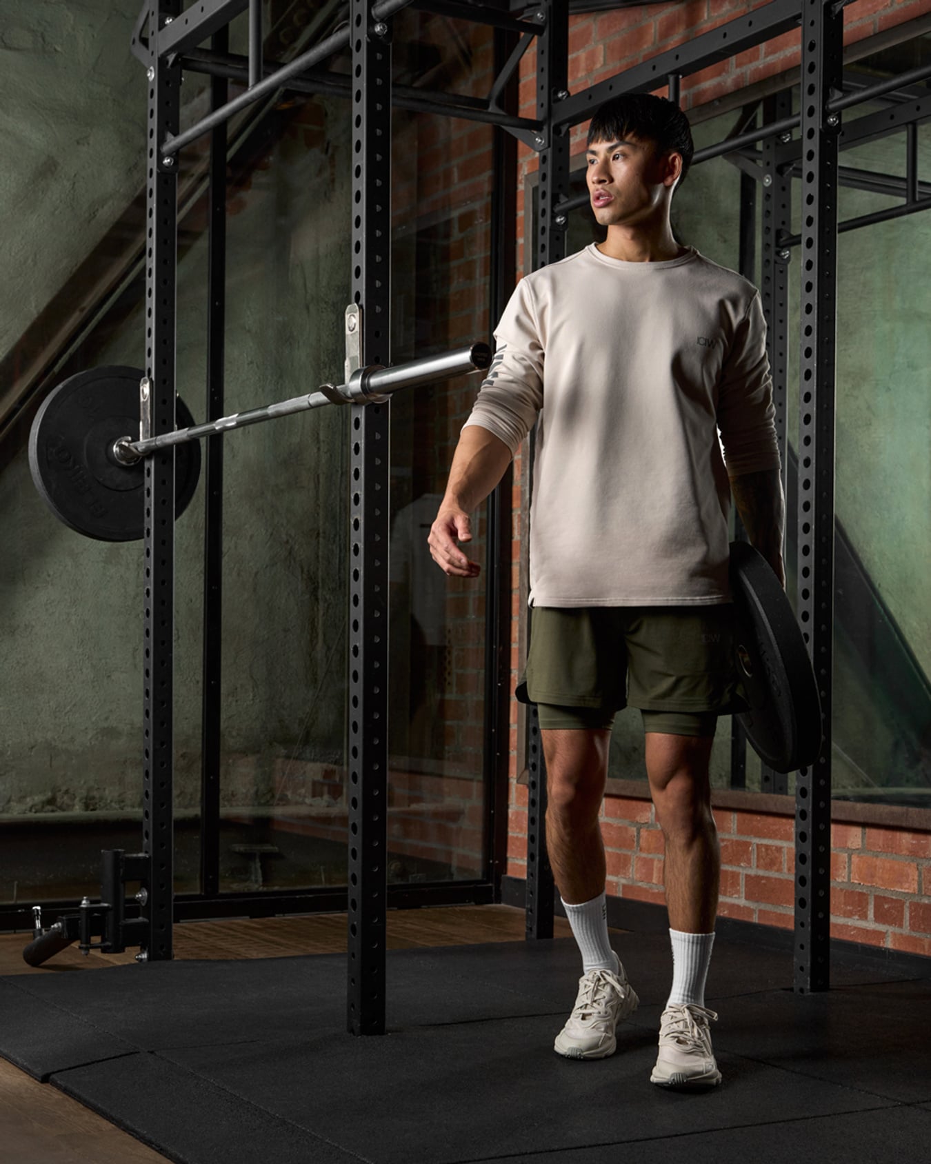 Stride 2-in-1 Shorts Men Dark Green - kuva 2