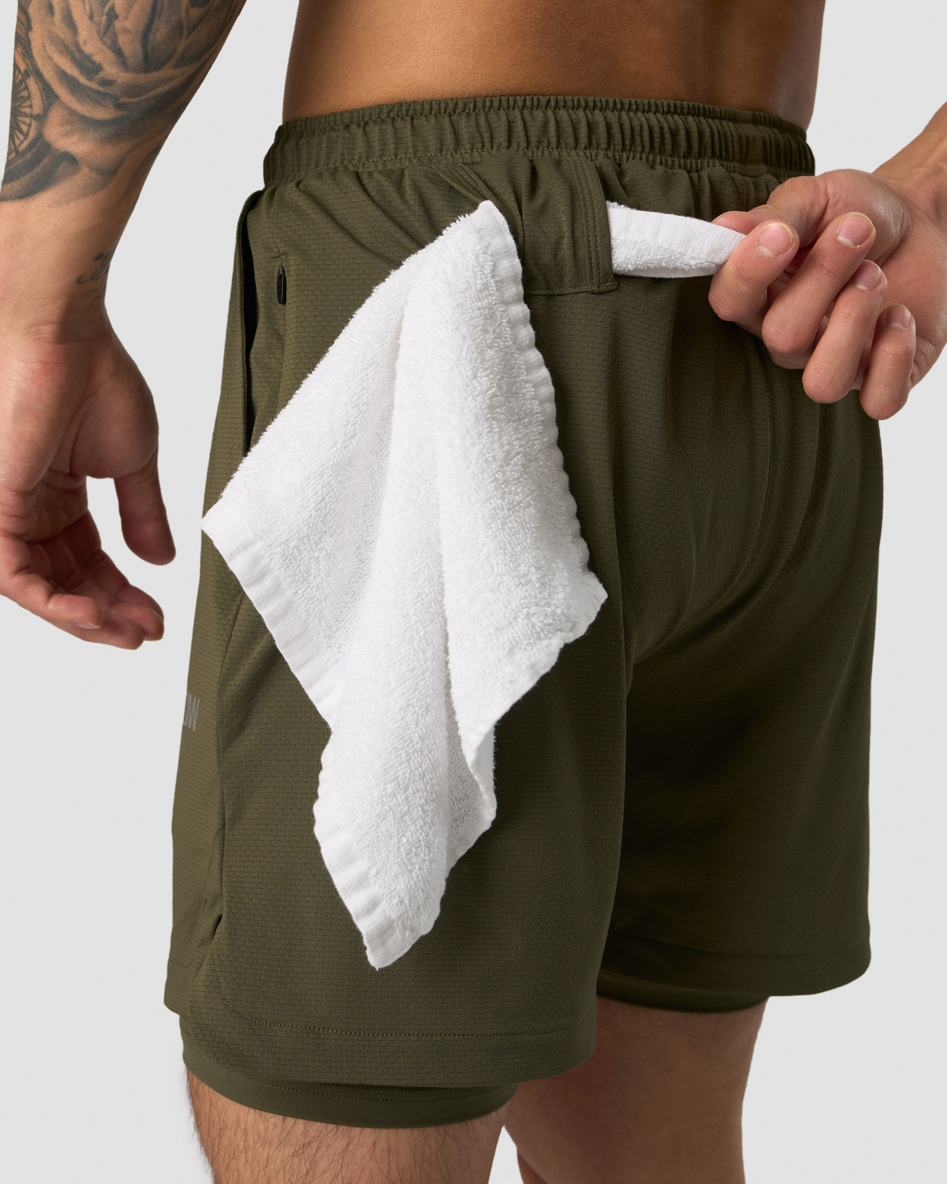 Stride 2-in-1 Shorts Men Dark Green - kuva 5
