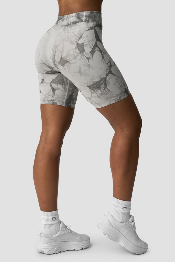 Define Seamless Tie Dye Biker Shorts Grey | ICIW