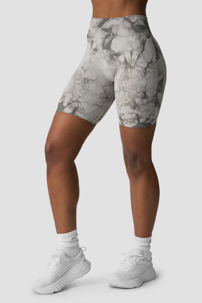Define Seamless Tie Dye Biker Shorts Grey | ICIW