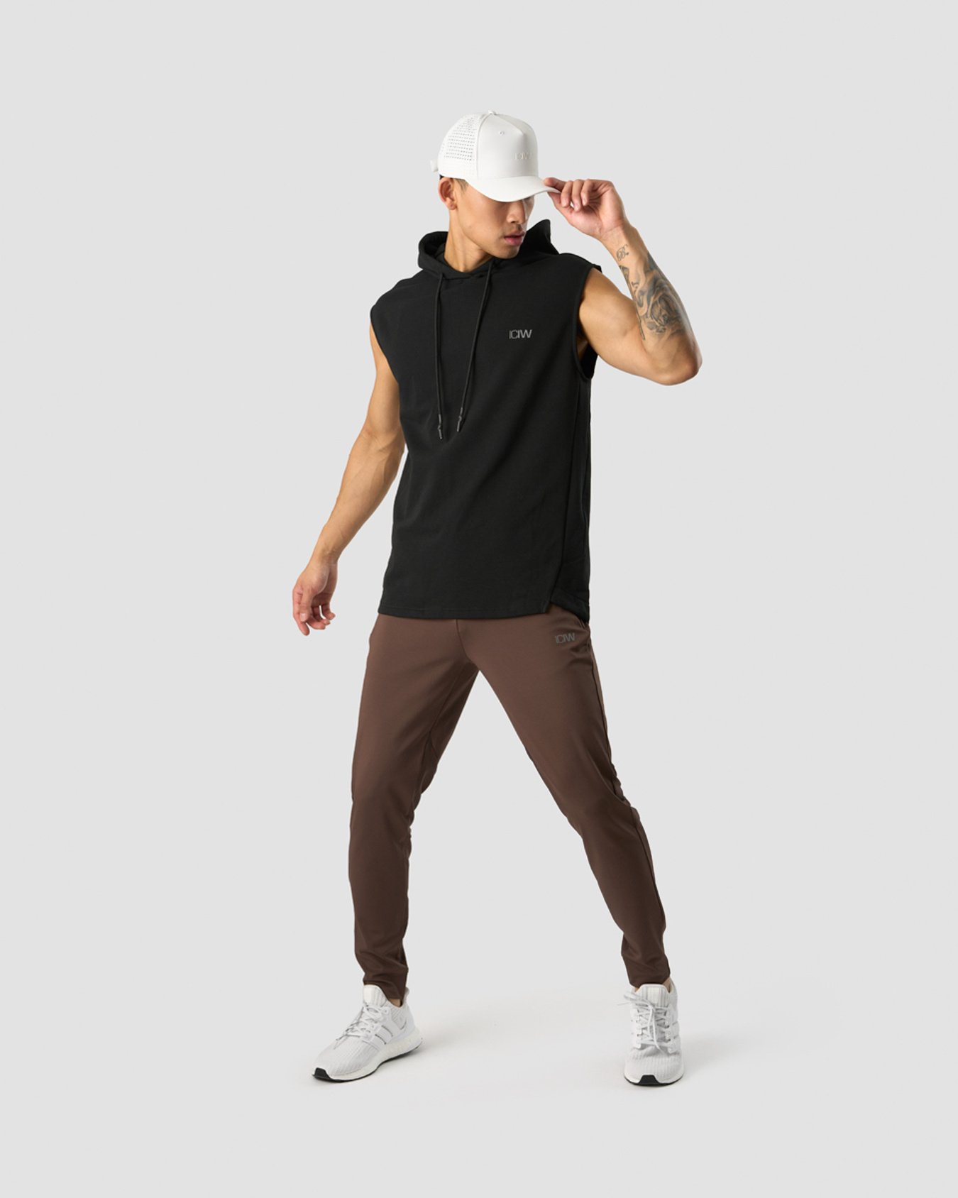 Stride Sleeveless Hoodie Men Black - billede 6
