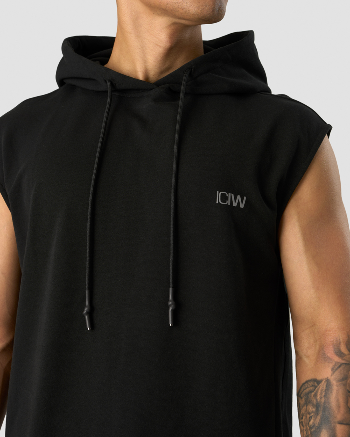 Stride Sleeveless Hoodie Men Black - billede 3