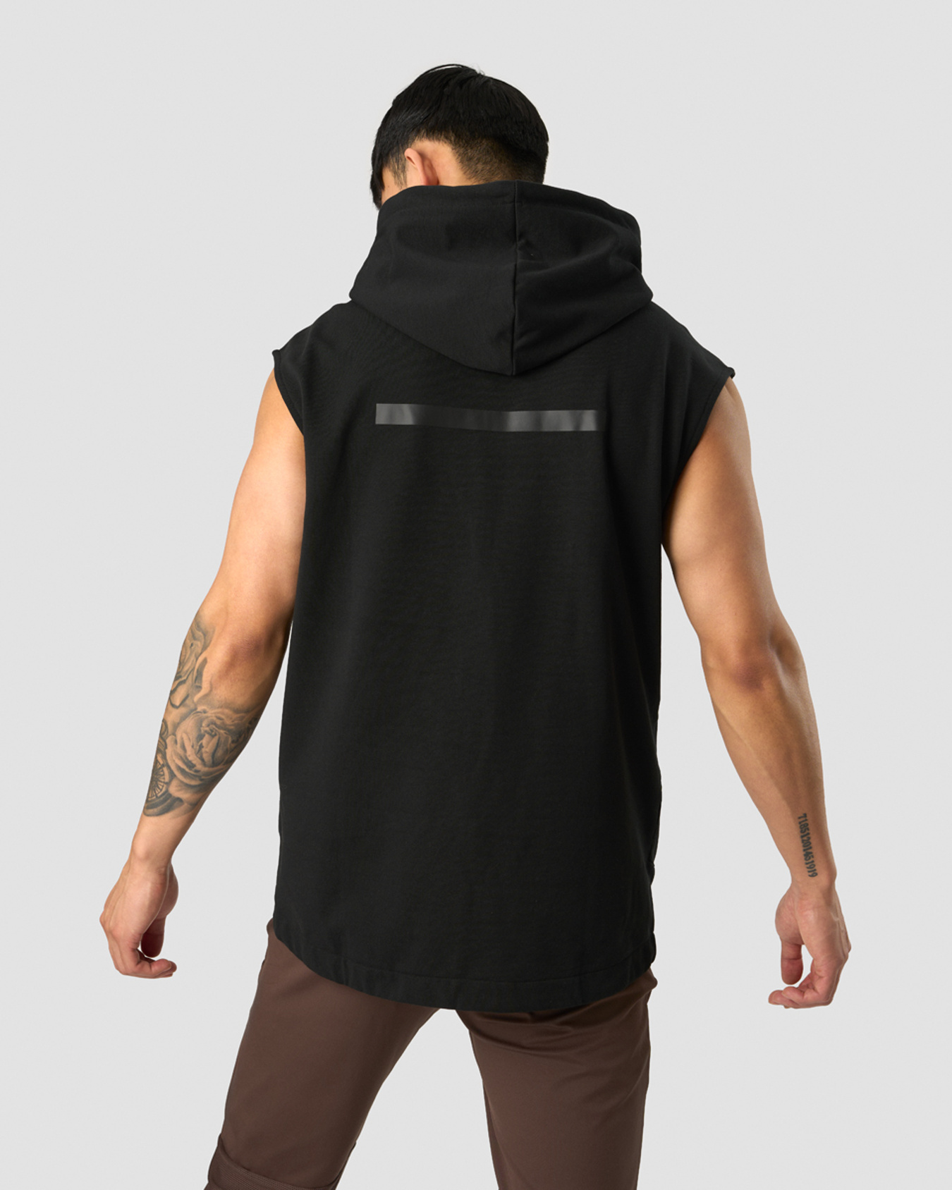 Stride Sleeveless Hoodie Men Black - billede 2
