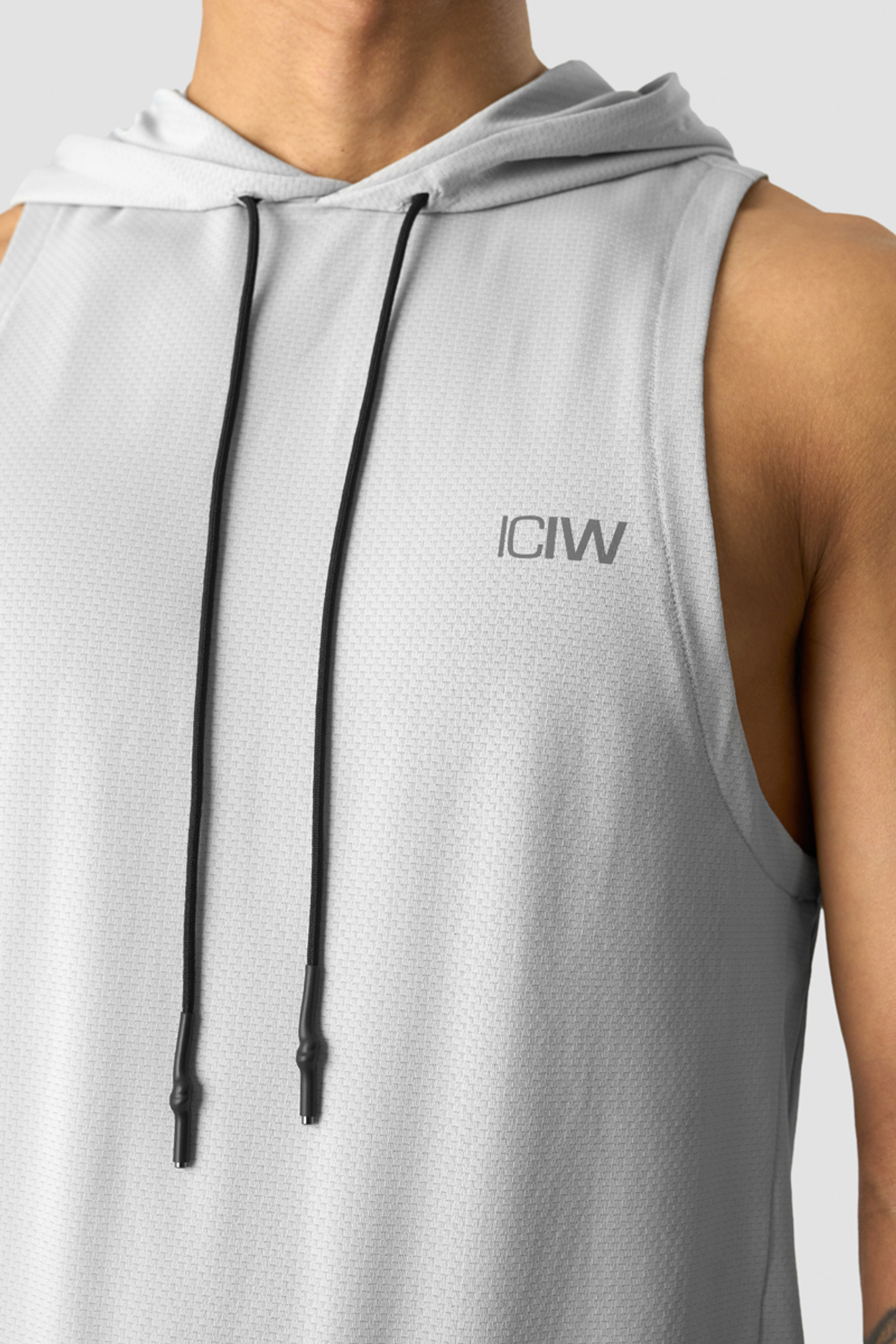 Stride Sleeveless T-shirt Hoodie Men Grey - Bild 3