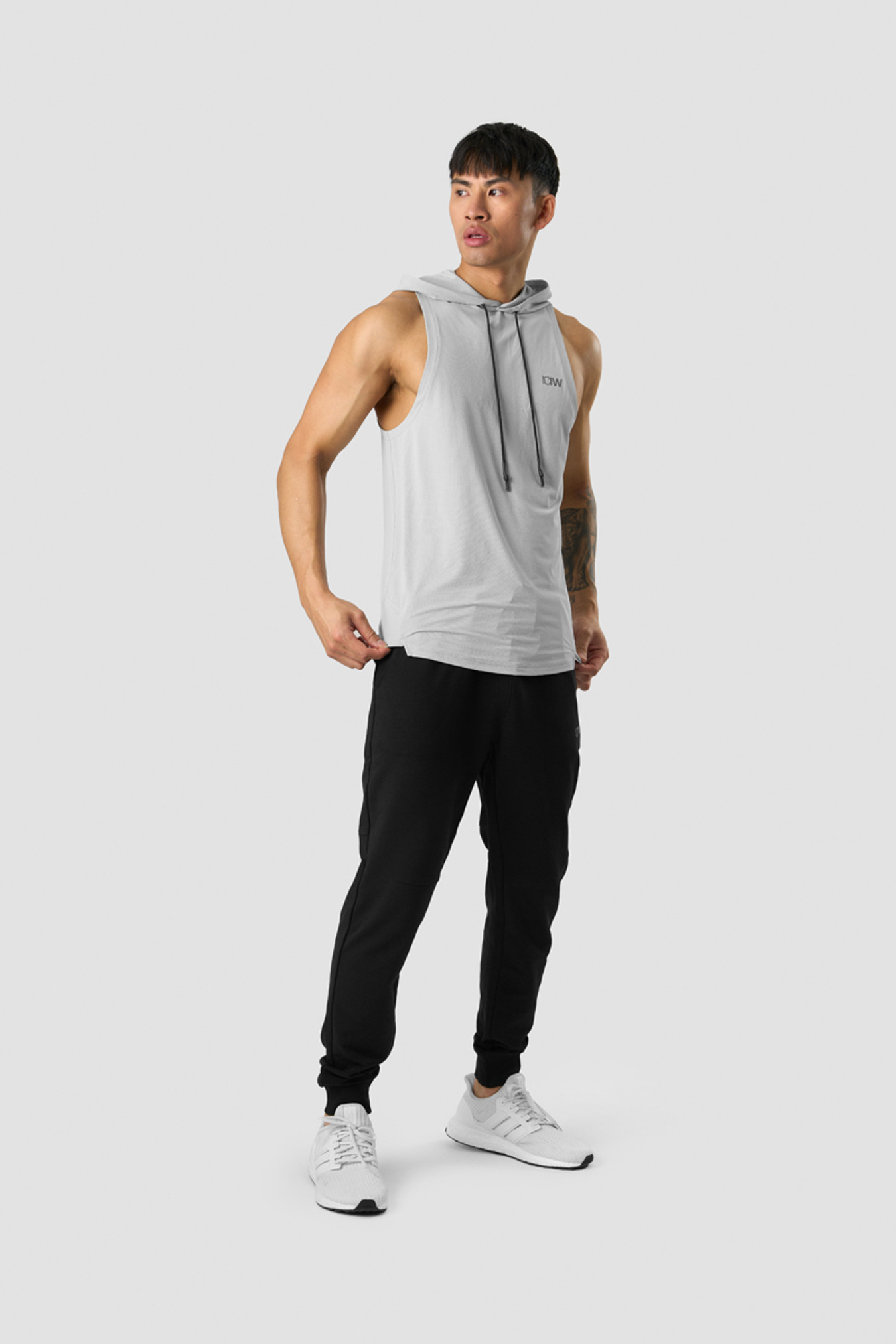 Stride Sleeveless T-shirt Hoodie Men Grey - Bild 6